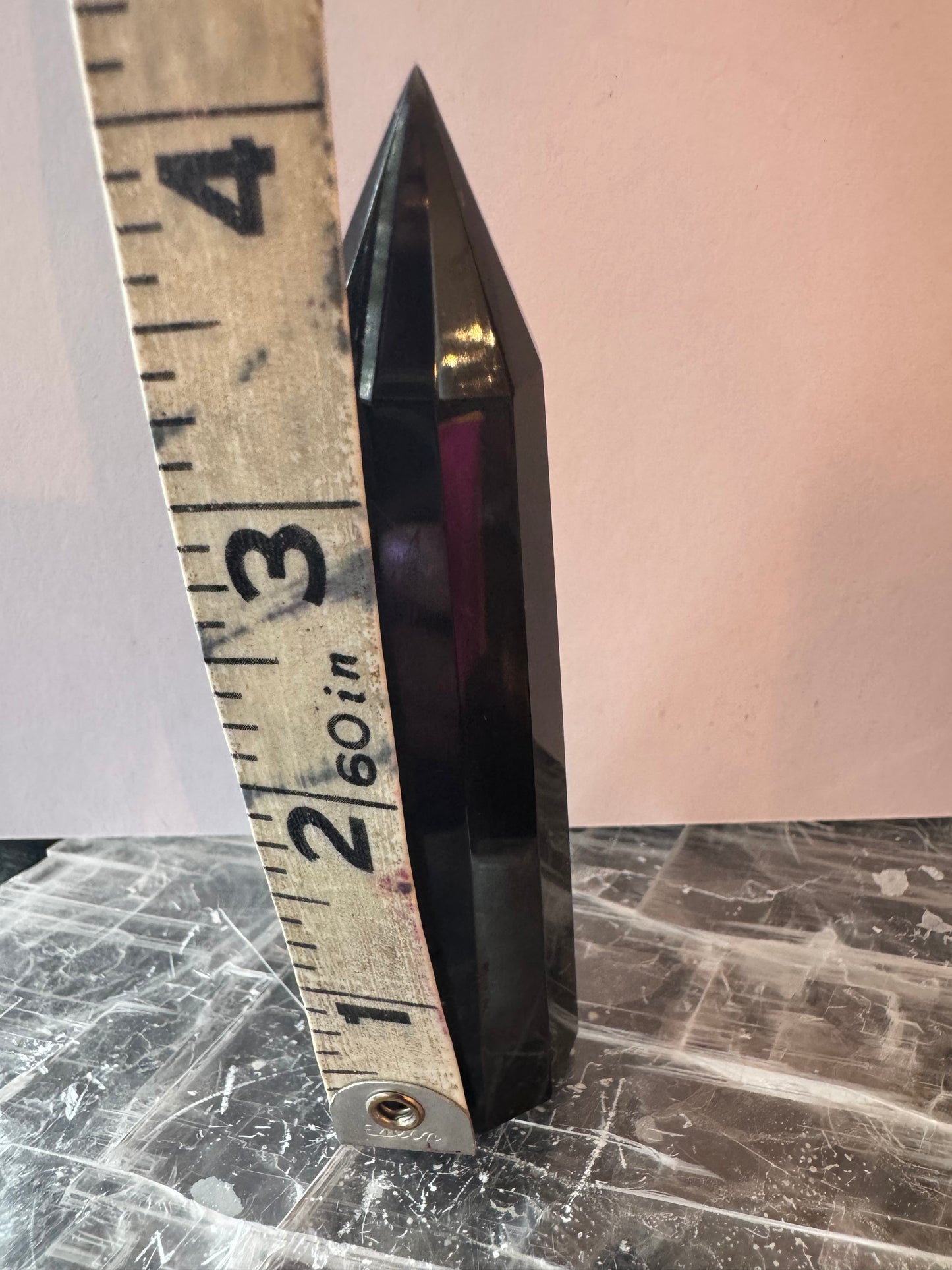 Black Obsidian Faceted Tower 121 g - Moon Room Shop and Wellness