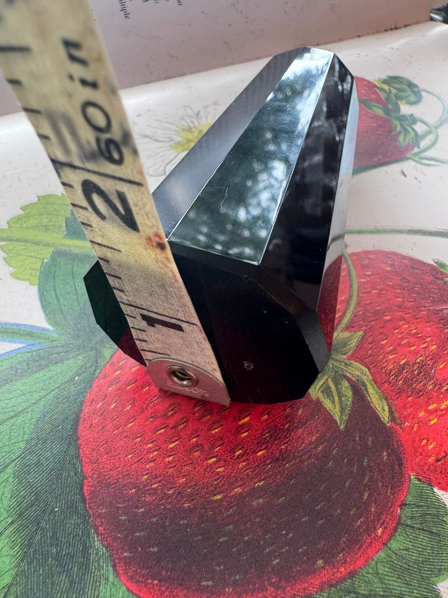 Black Obsidian Faceted Tower 220 g - Moon Room Shop and Wellness