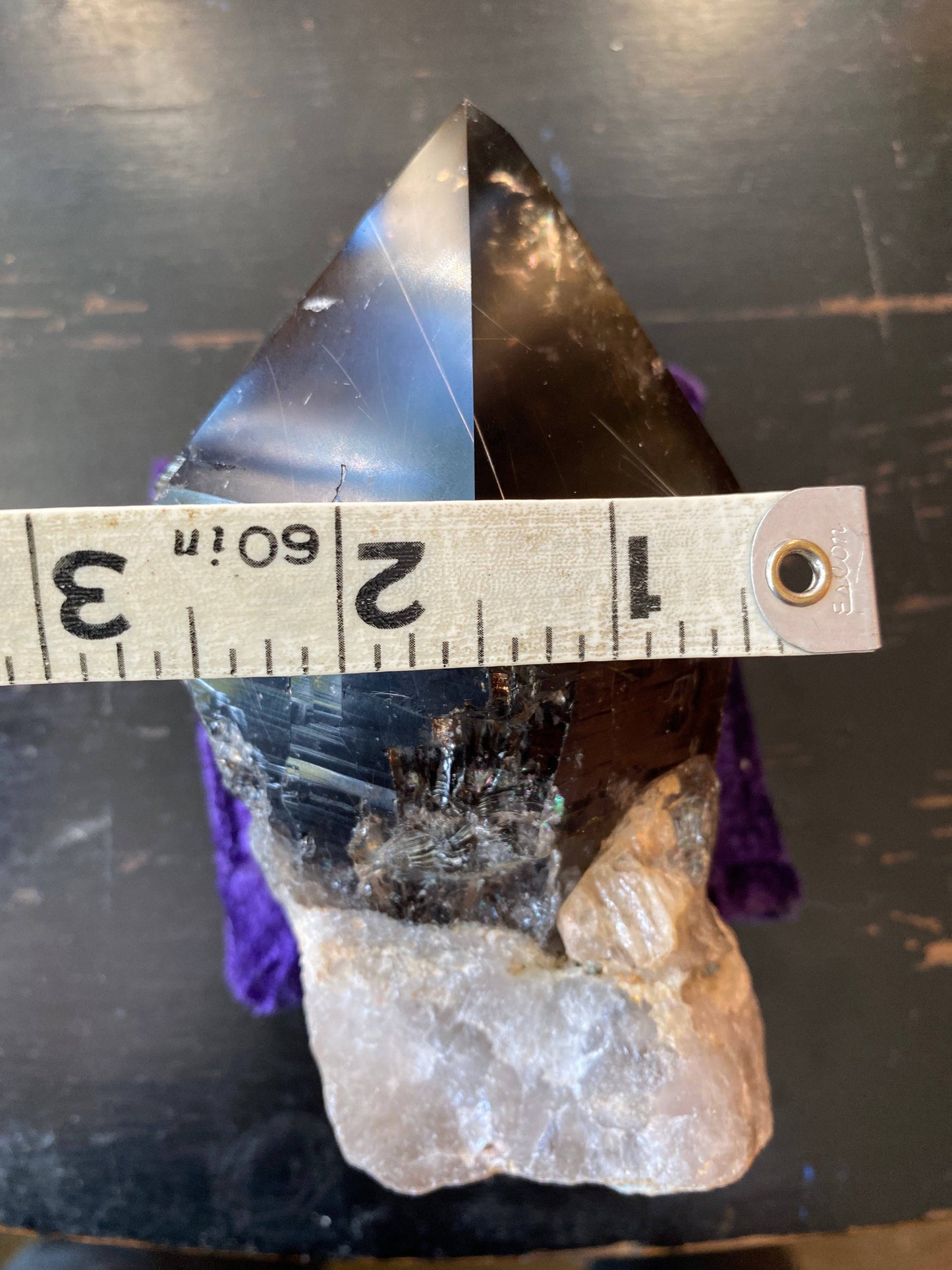 Smoky Quartz Rutilated Point 1.5 lb Brazil Spectacular Beauty - Moon Room Shop and Wellness