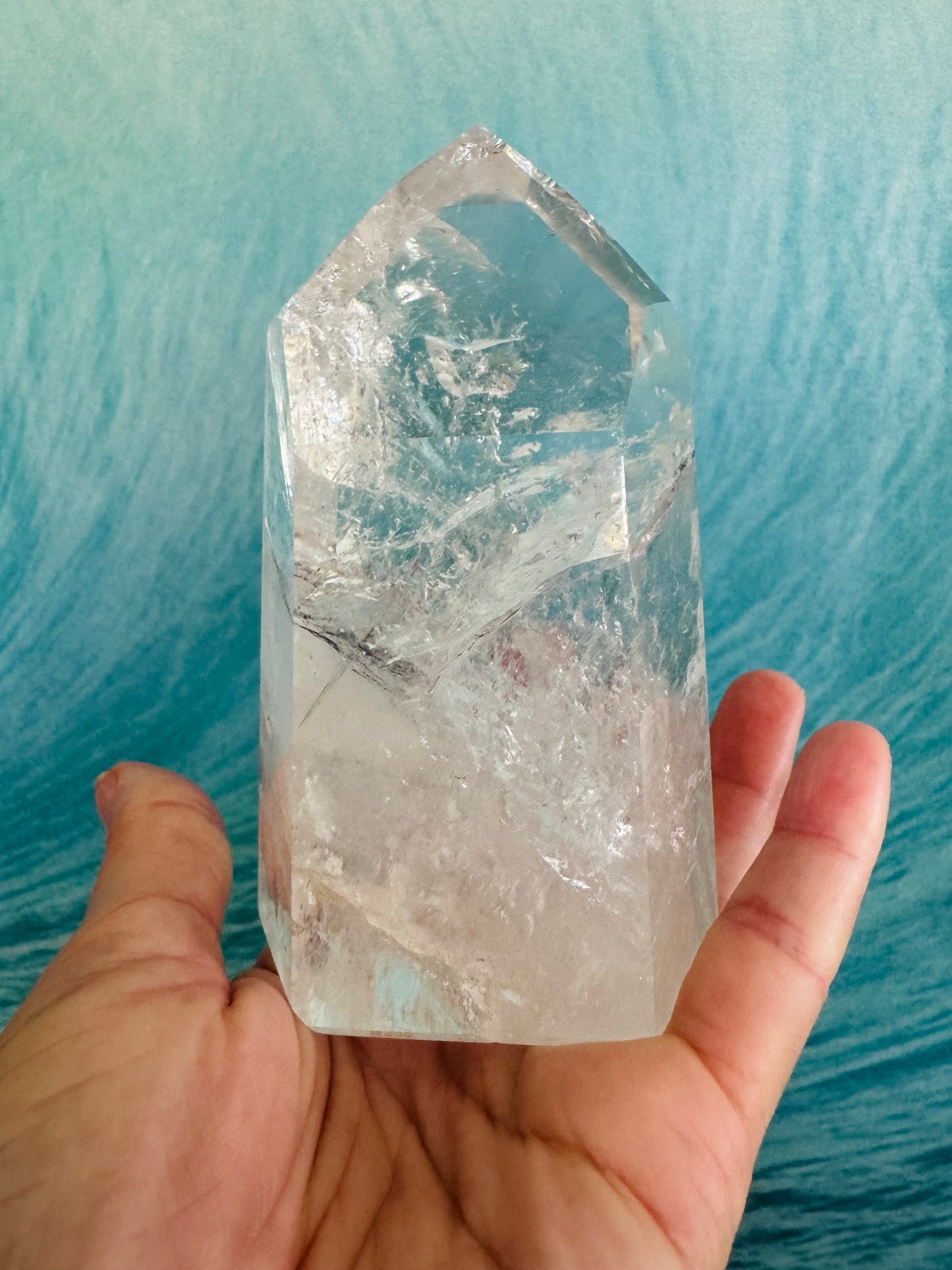 Clear Quartz Tower 1.02 pound Brazil Beauty - Moon Room Shop and Wellness