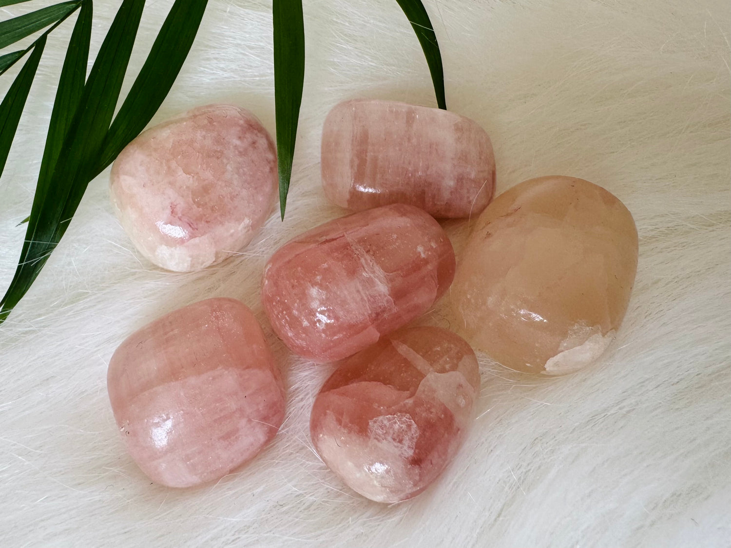 Strawberry Calcite Tumbled - Moon Room Shop and Wellness