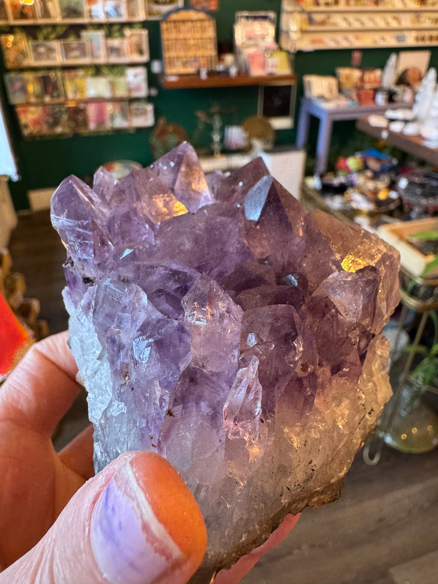 Amethyst Cluster Plate 429 g Brazil - Moon Room Shop and Wellness