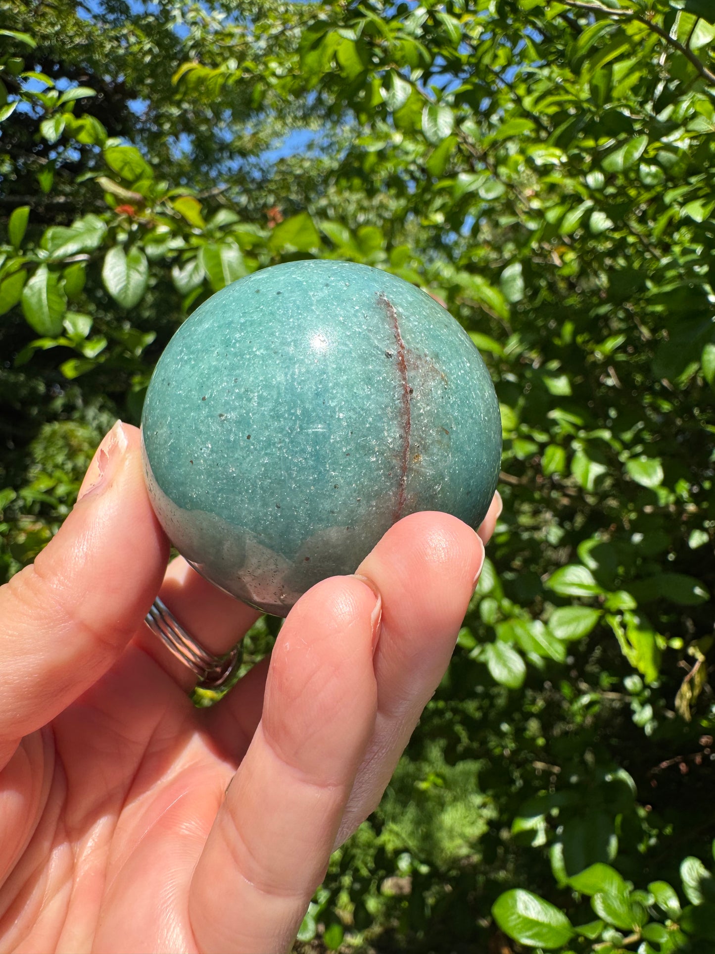 Green Aventurine Beautiful Sphere - Brazil 208 g - Moon Room Shop and Wellness