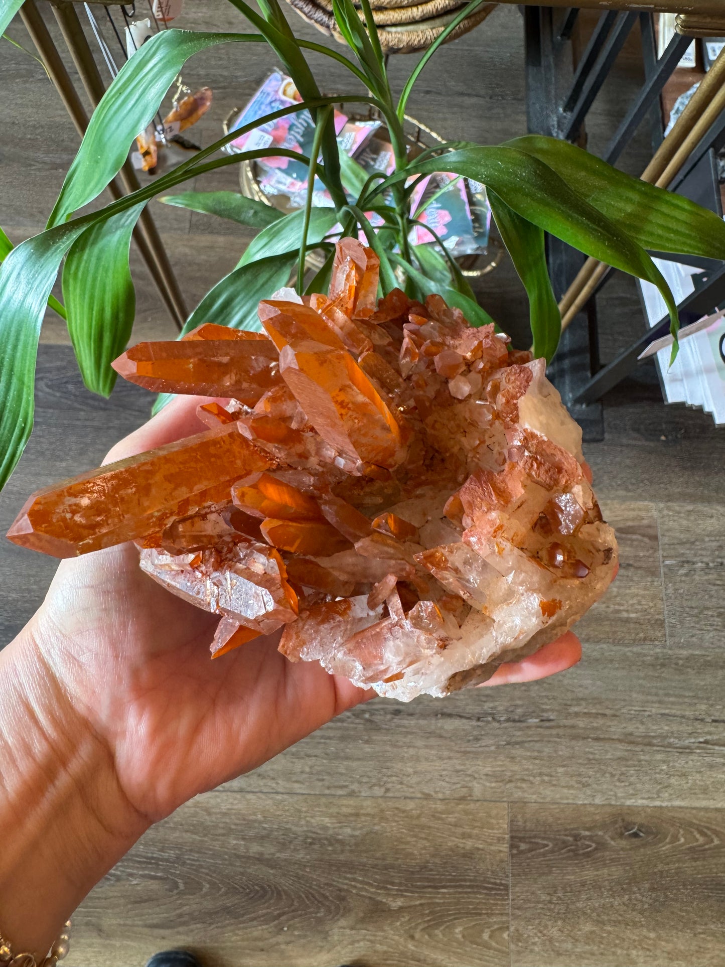 Tangerine Quartz Cluster 1.93 lbs Stunner! - Moon Room Shop and Wellness
