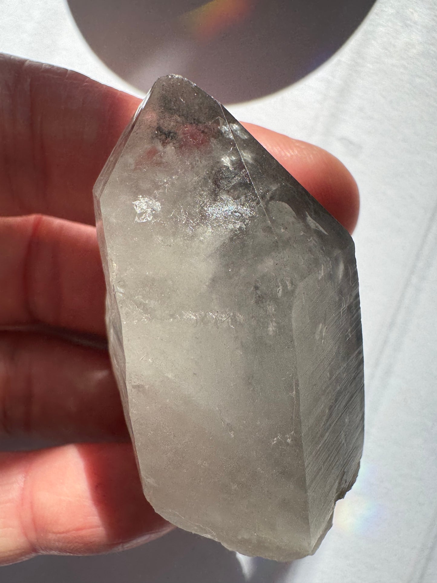 Black Phantom Quartz Point 41 g Brazil - Moon Room Shop and Wellness