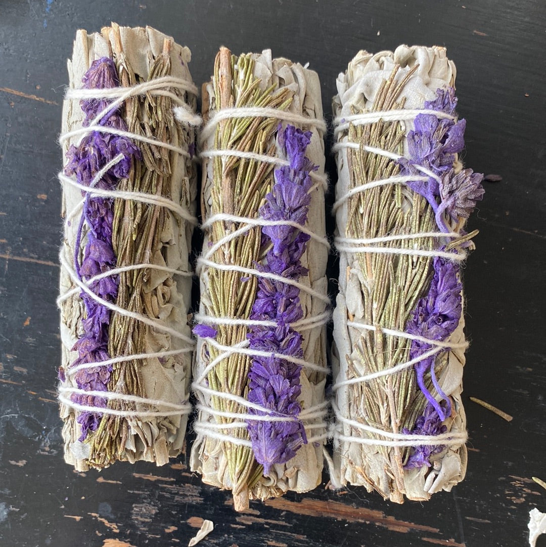 Lavender with Rosemary and White Sage Bundles - Moon Room Shop and Wellness