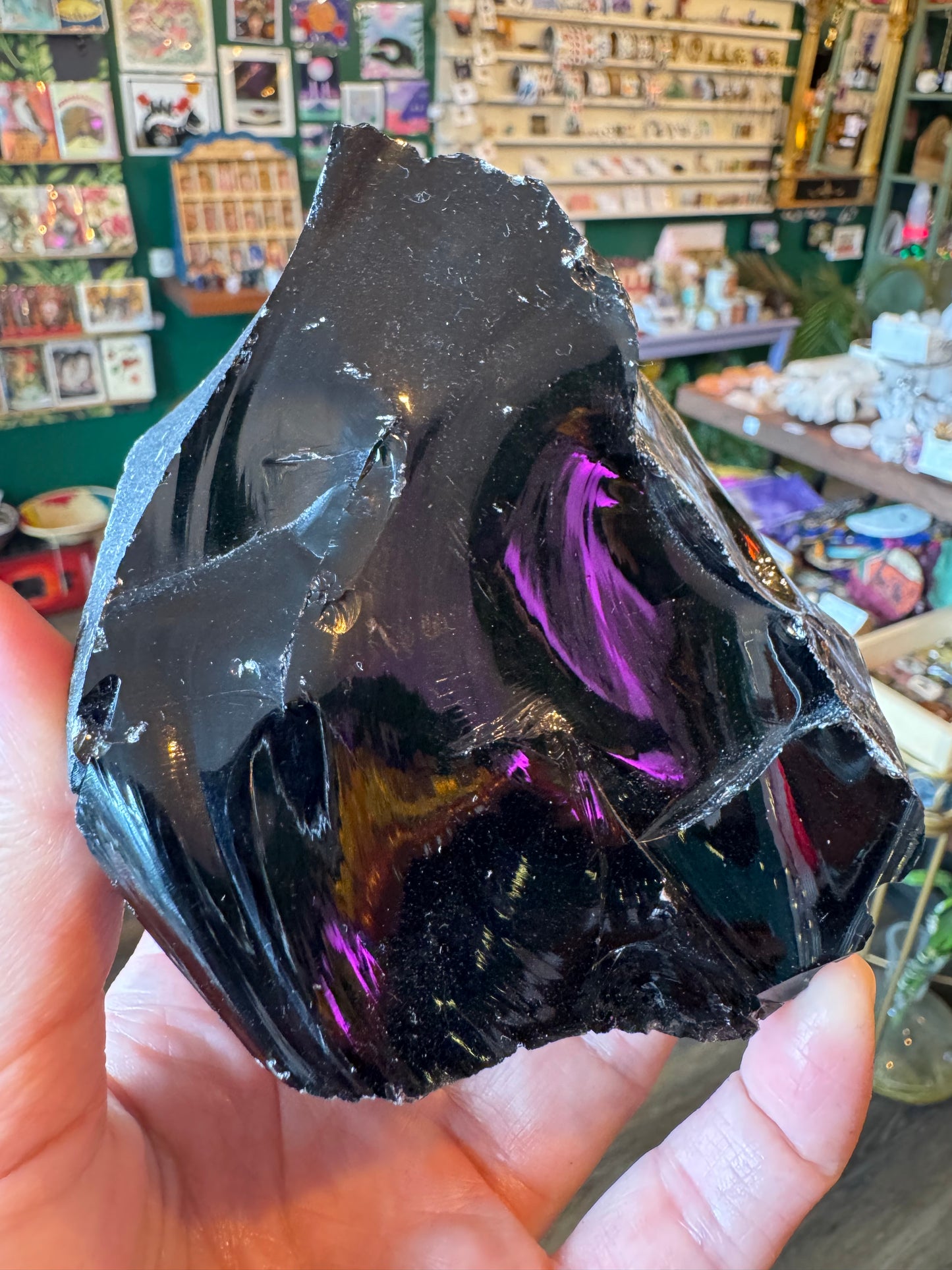 Black Obsidian Raw 1.4lb - Moon Room Shop and Wellness