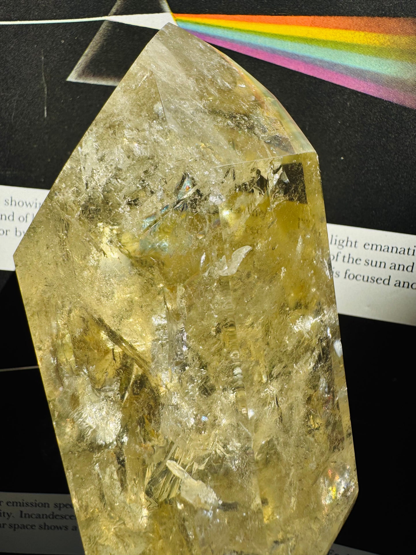 Lemon Quartz Tower 326 g Brazil Gorgeous - Moon Room Shop and Wellness