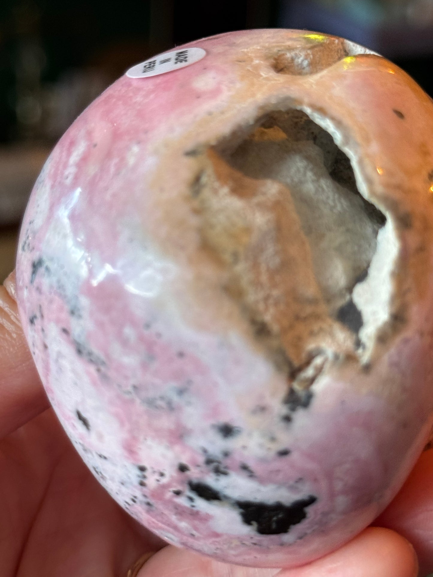 Rhodonite Skull -402 g- Peru - Moon Room Shop and Wellness