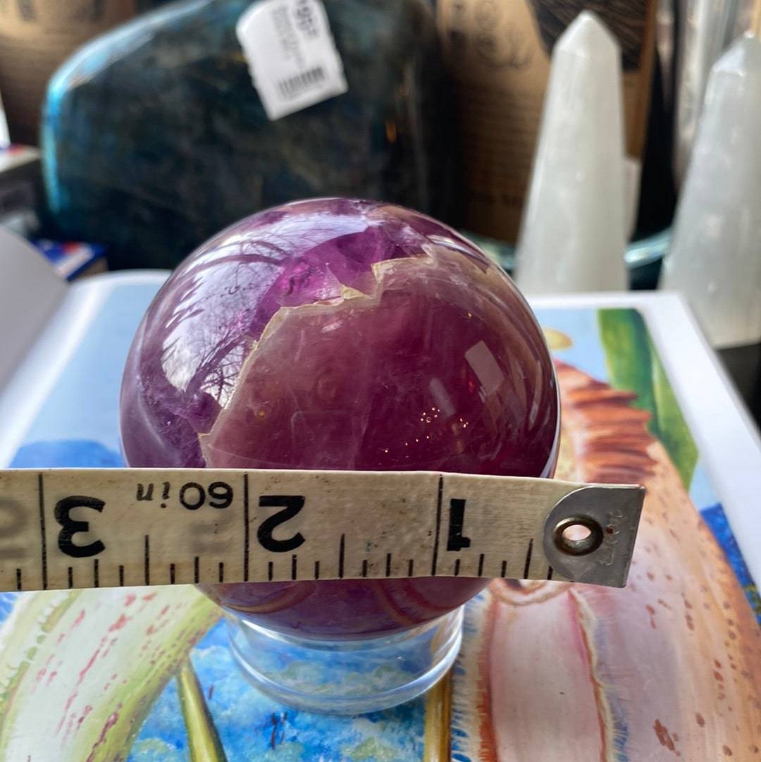 Rainbow Fluorite Sphere 1.31 lbs - Moon Room Shop and Wellness