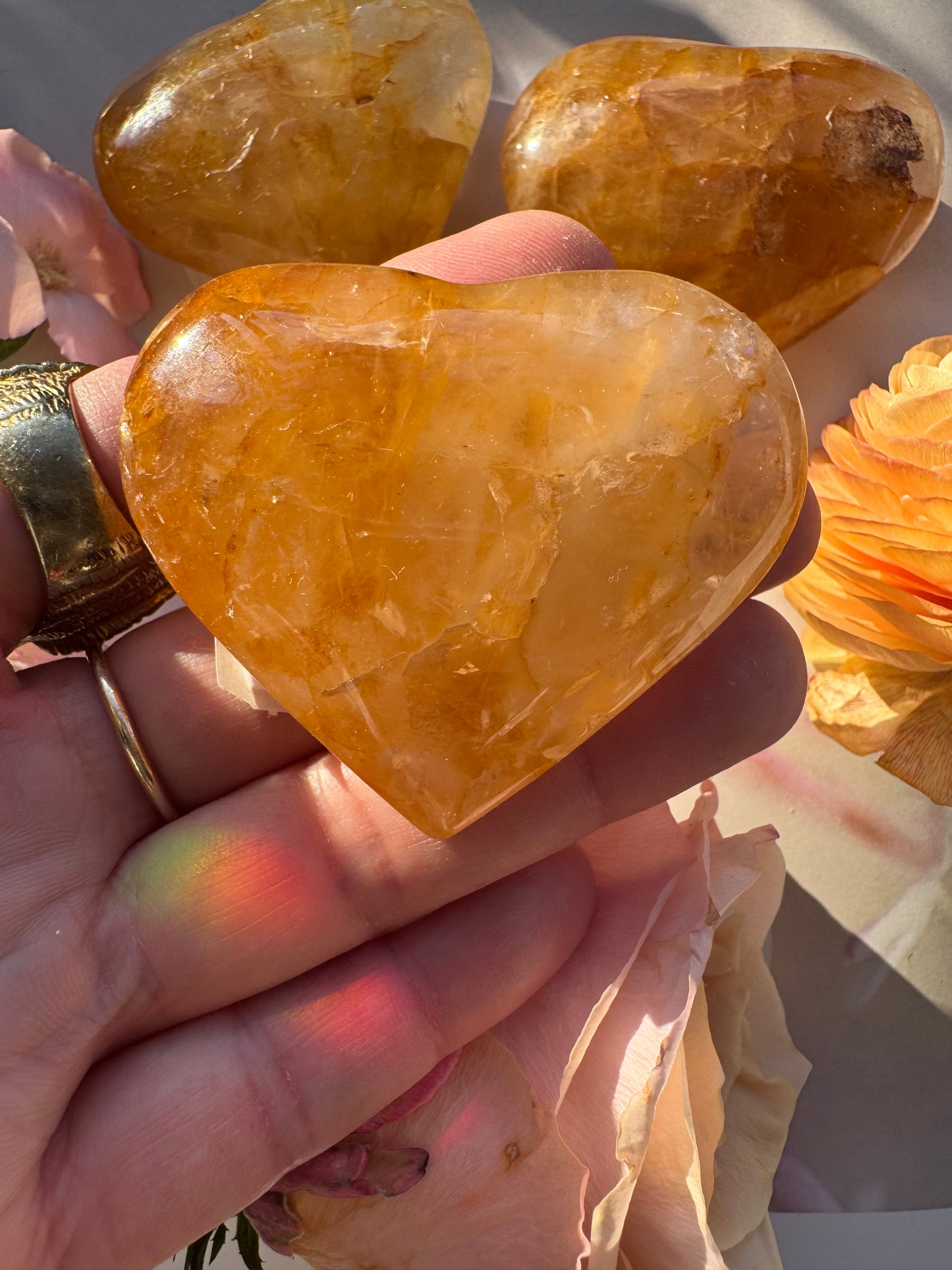 Golden Healer Quartz Heart 45 to 55 g Brazil Beauty! - Moon Room Shop and Wellness