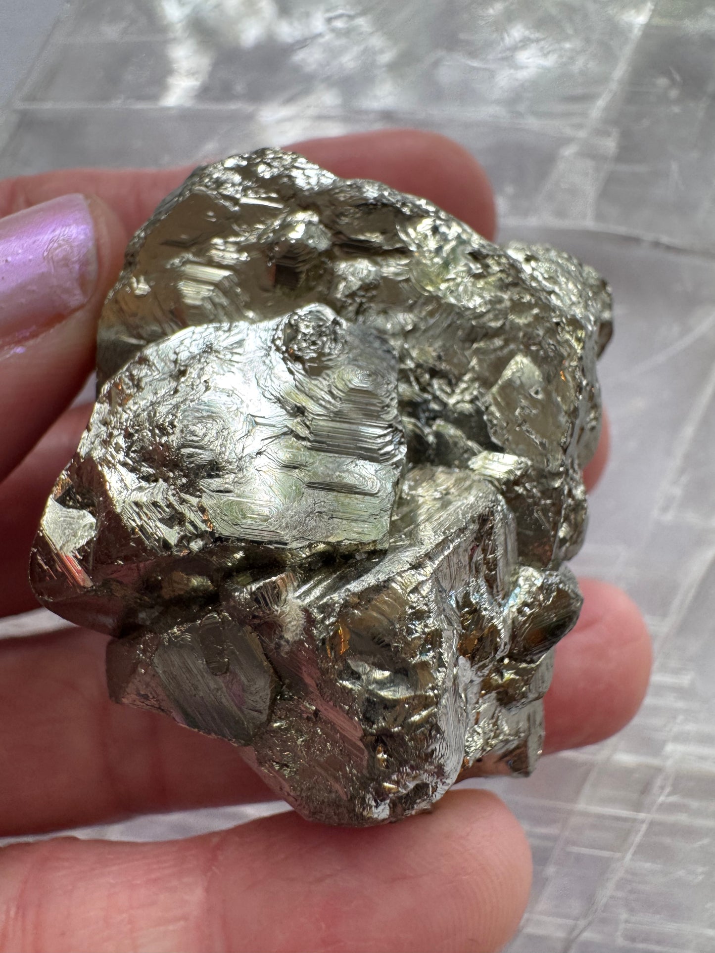 High Grade Peruvian Pyrite Cluster 98 g -Peru - Moon Room Shop and Wellness