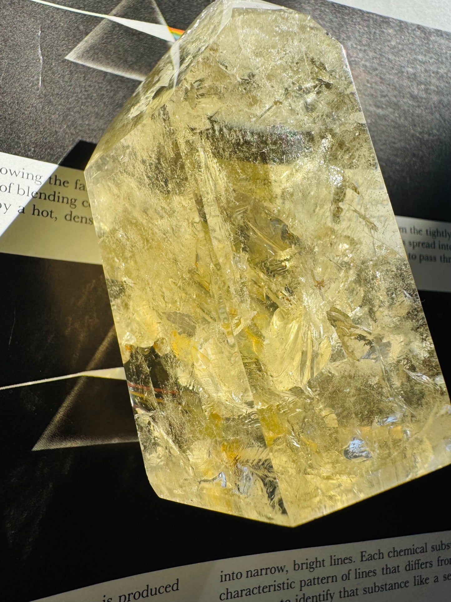 Lemon Quartz Tower 326 g Brazil Gorgeous - Moon Room Shop and Wellness