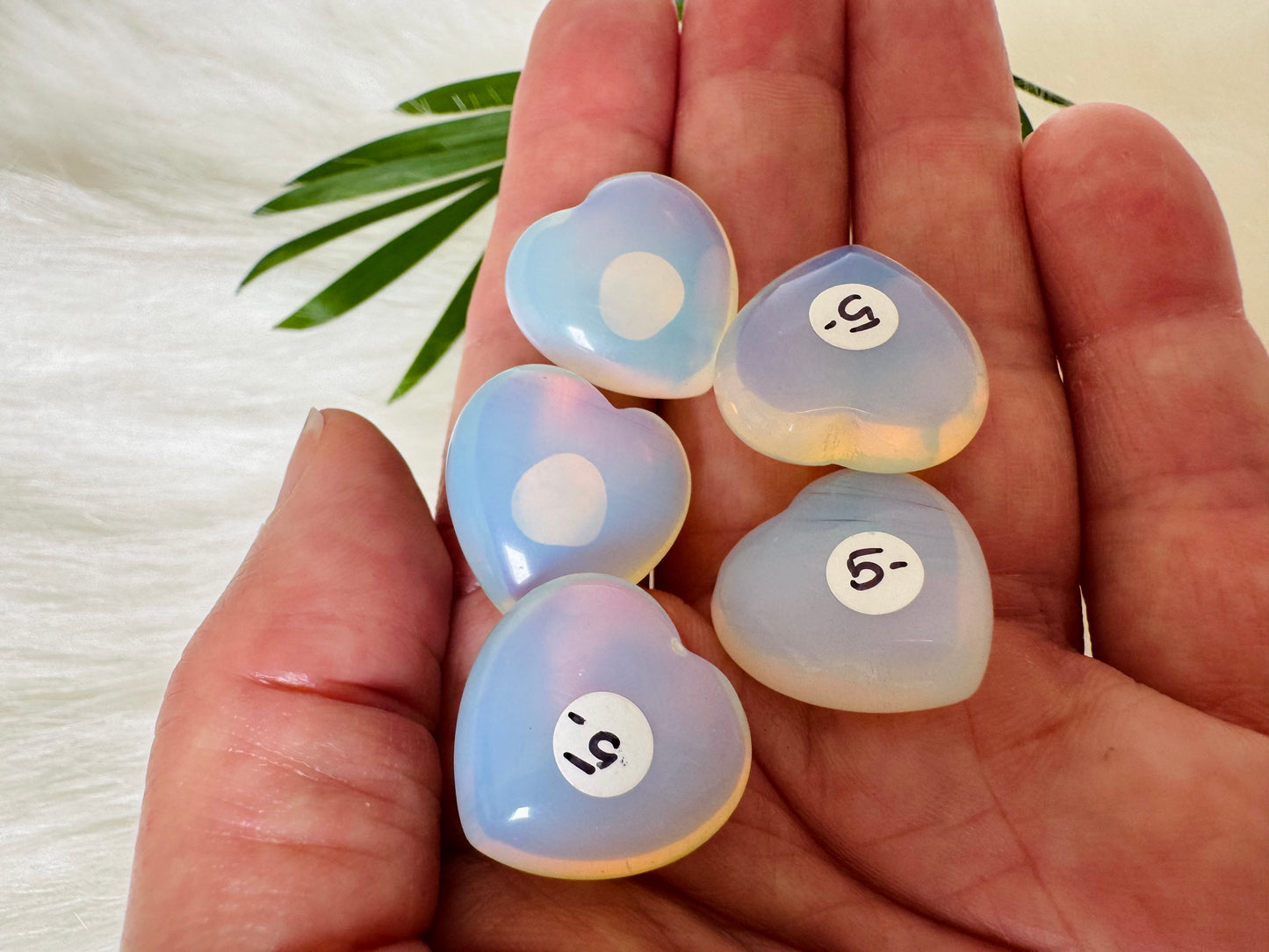 Opalite Mini Heart - Moon Room Shop and Wellness