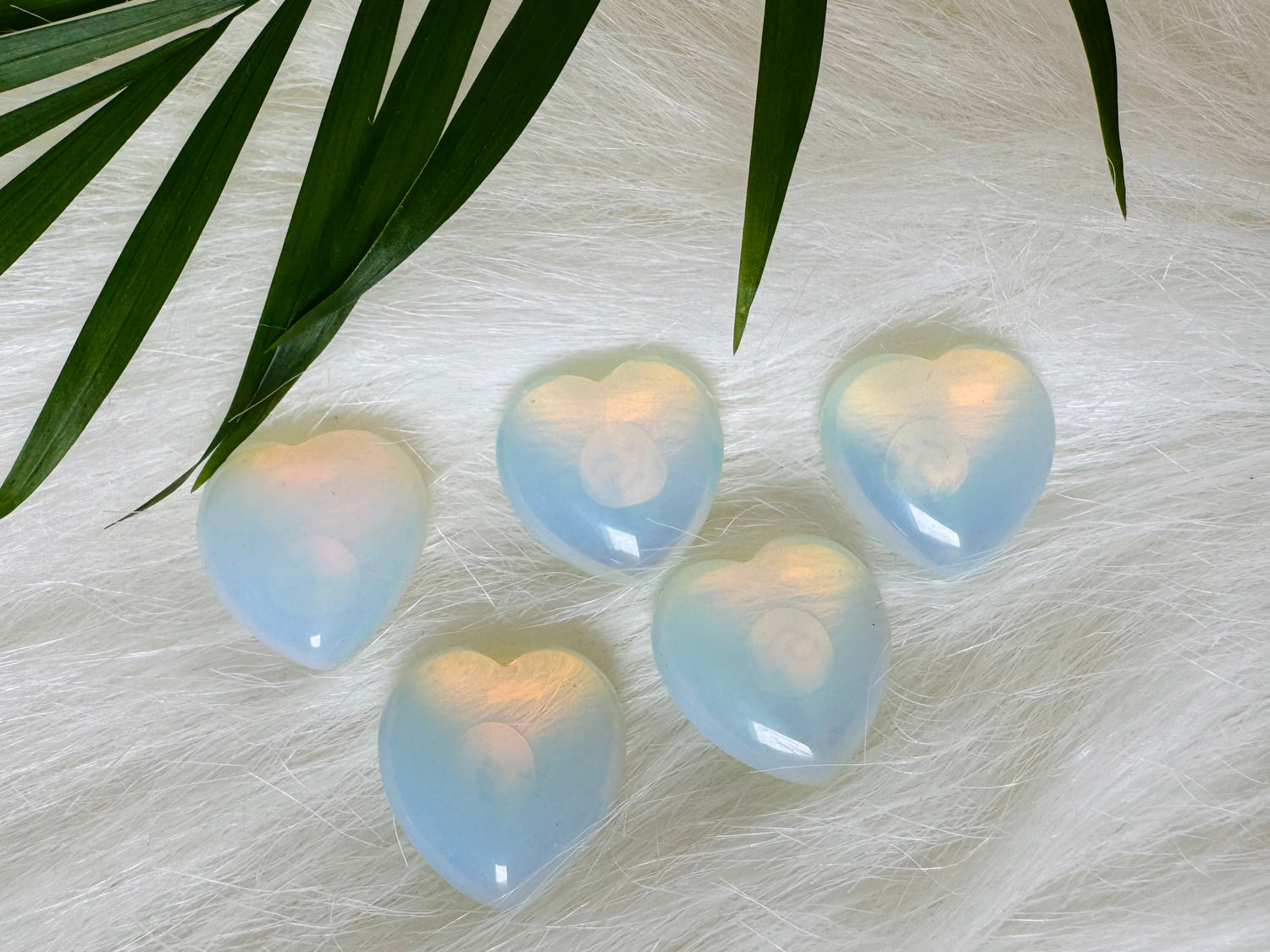 Opalite Mini Heart - Moon Room Shop and Wellness