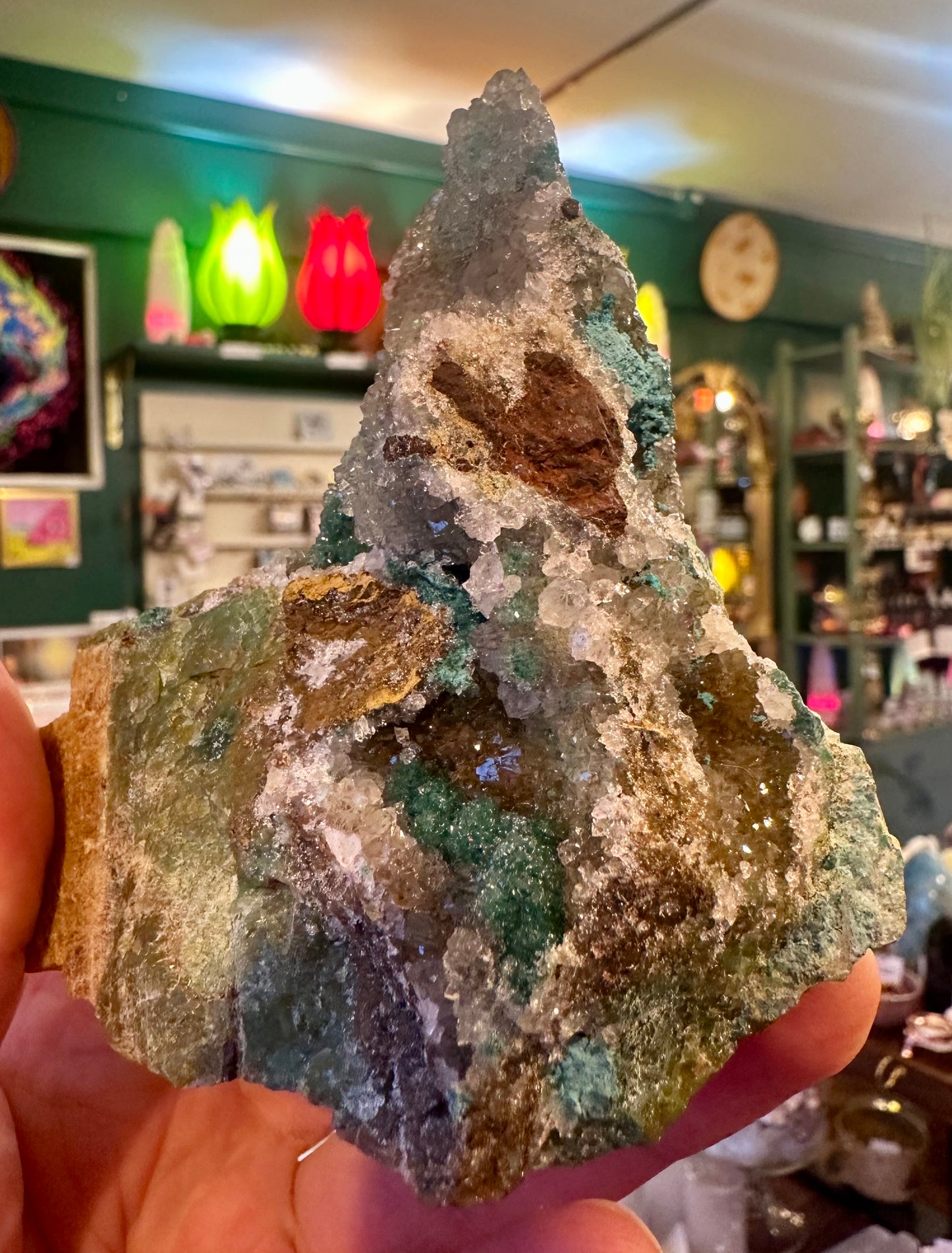 Druzy Chrysocolla Specimen 356 g So Sweet! - Moon Room Shop and Wellness