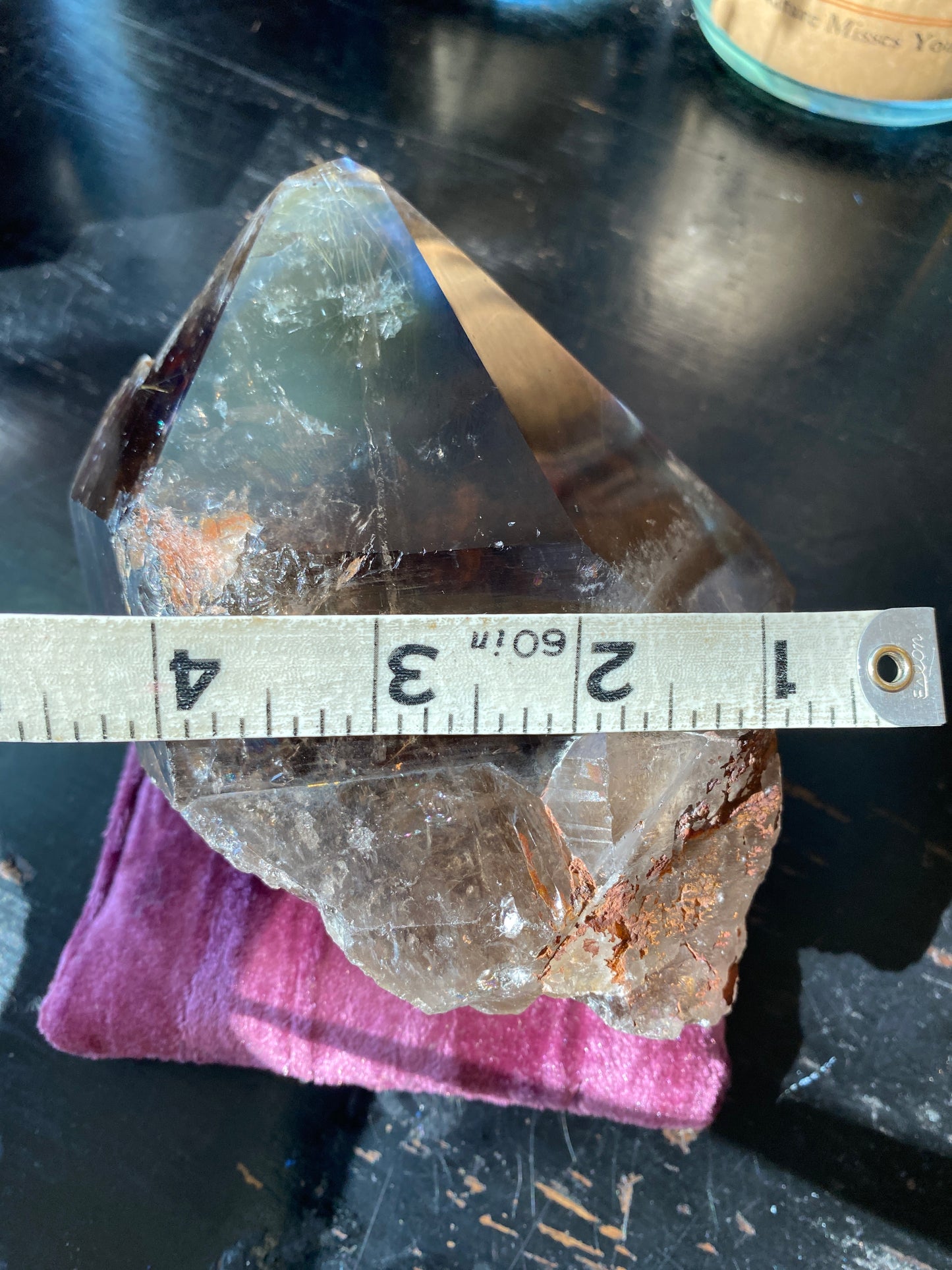 Smoky Quartz Rutilated Point 2.3 lb Brazil Spectacular Beauty - Moon Room Shop and Wellness