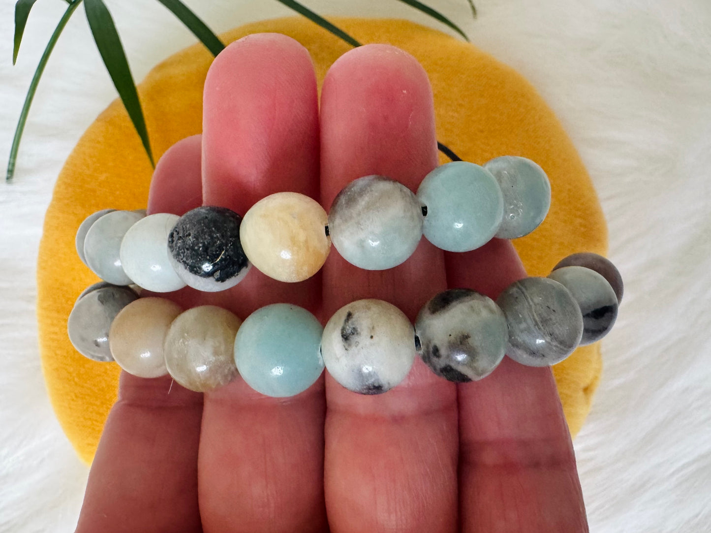 Amazonite Grade A++ Adjustable Bracelet 10 mm - Moon Room Shop and Wellness