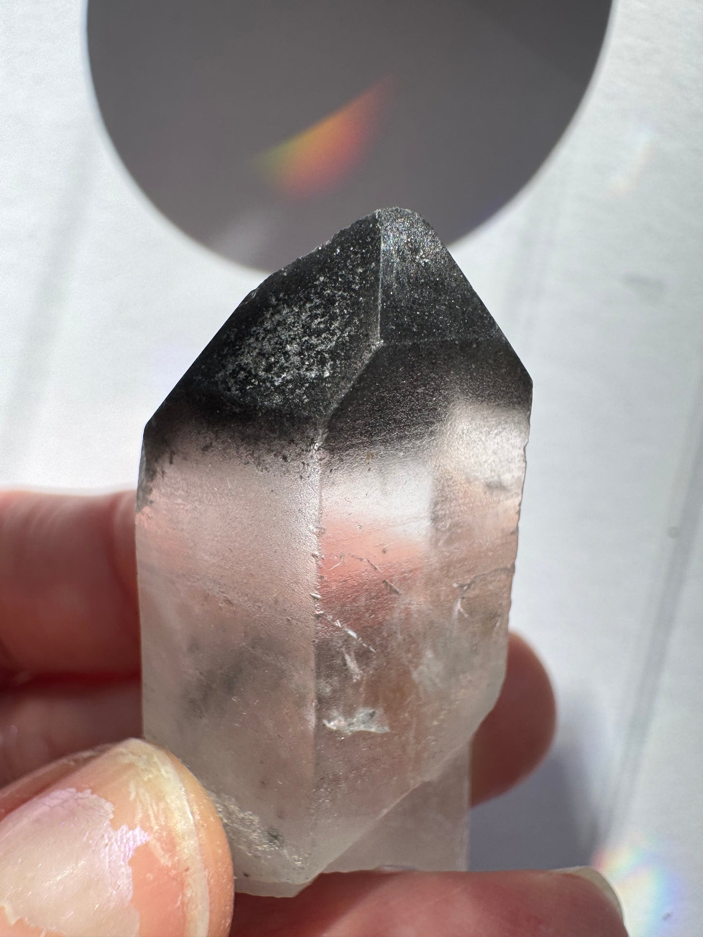 Black Phantom Quartz Point 22 g Brazil - Moon Room Shop and Wellness