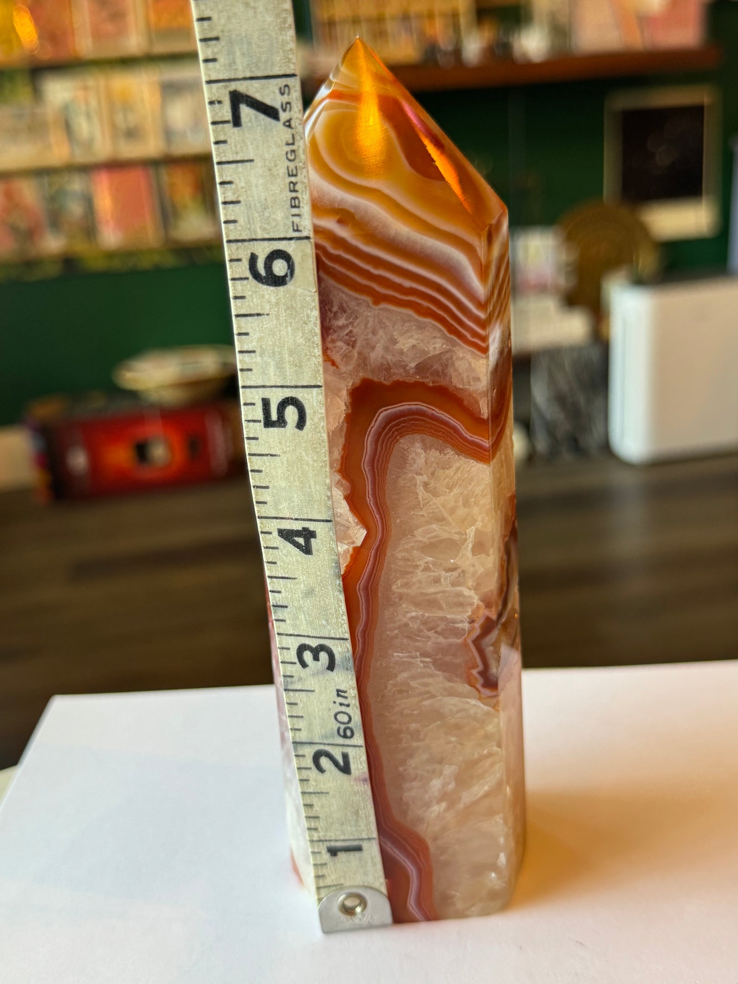 Carnelian Tower w heart :) 1.94 lb