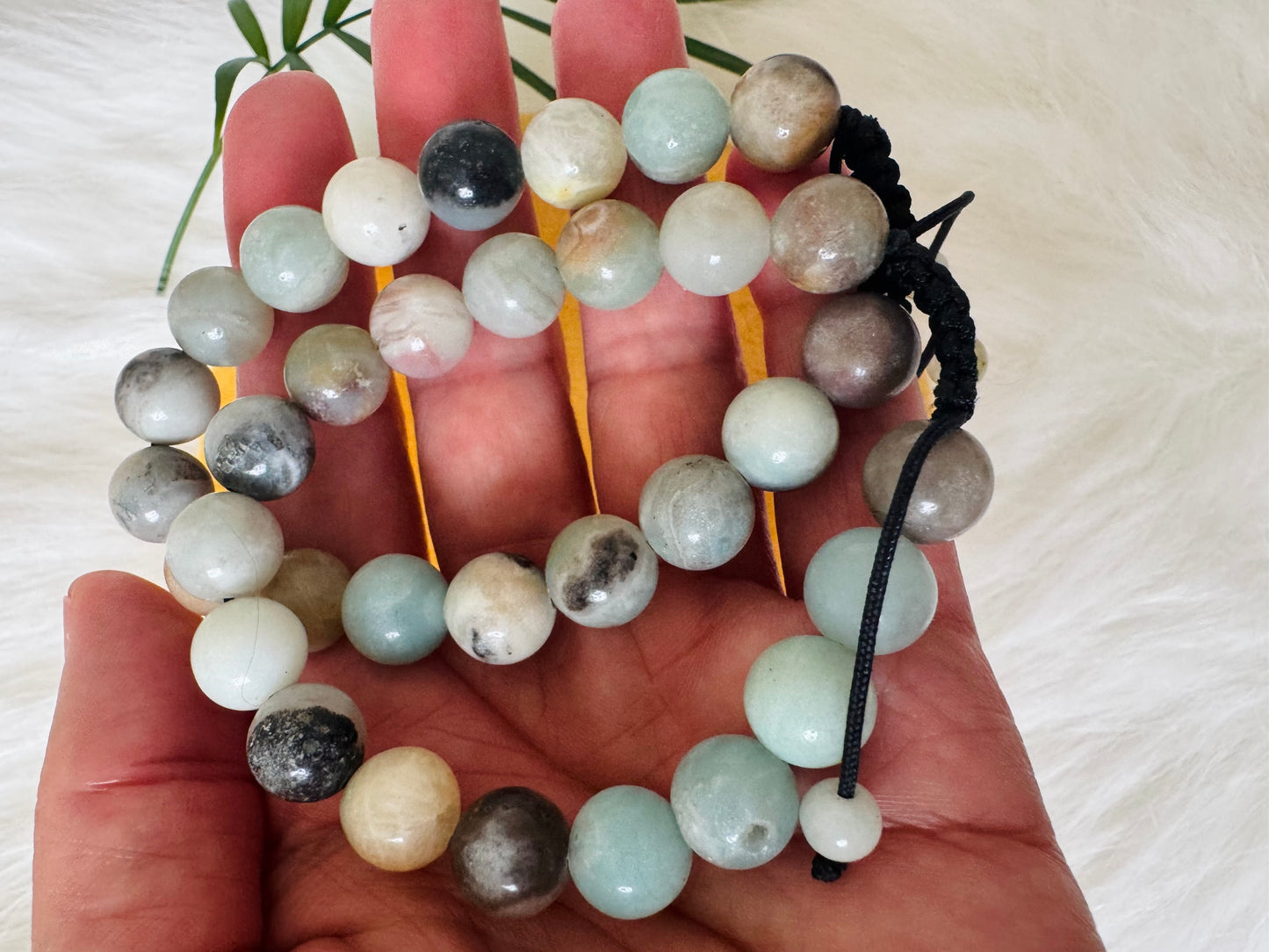 Amazonite Grade A++ Adjustable Bracelet 10 mm - Moon Room Shop and Wellness