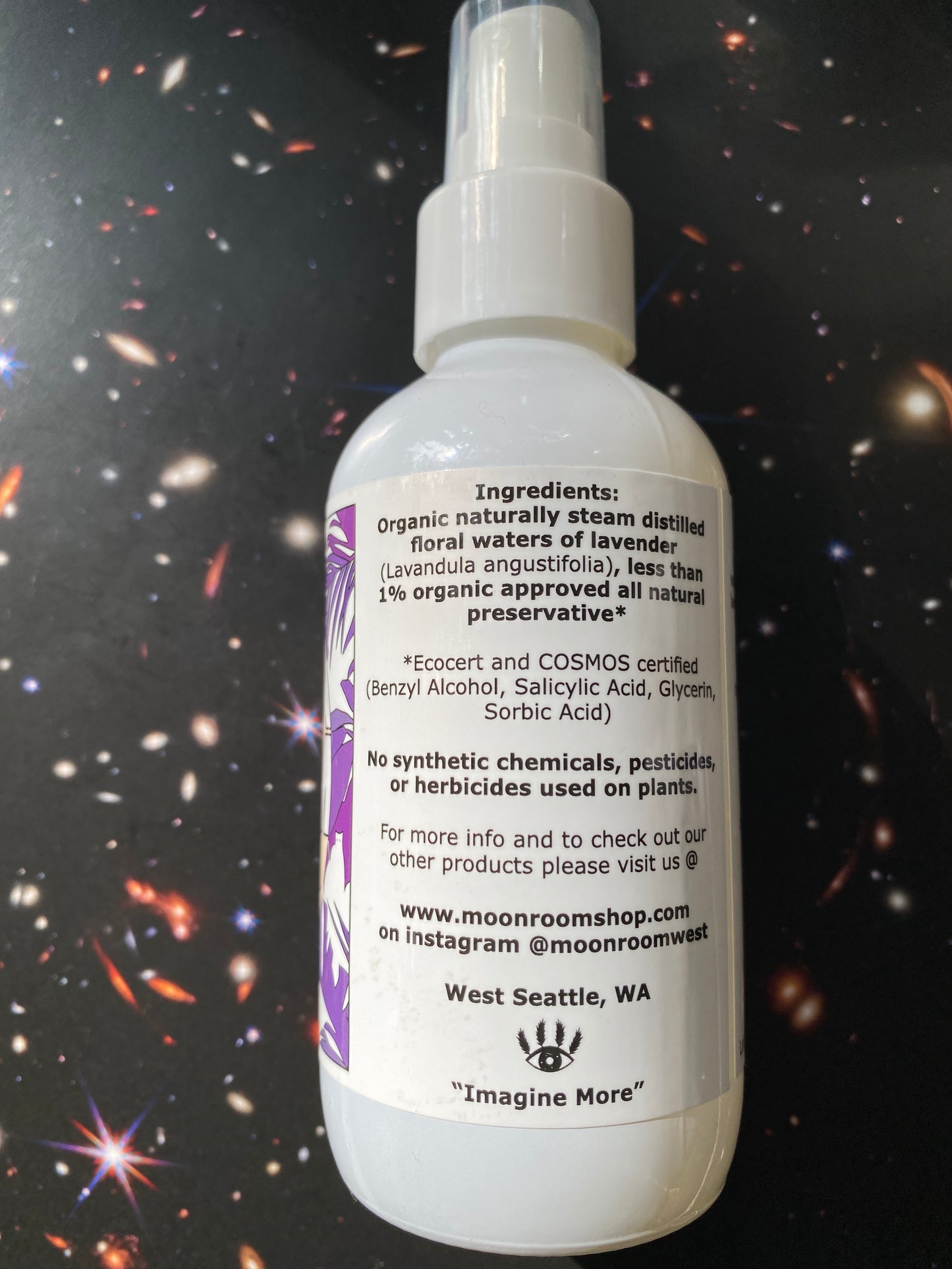 Moon Room Organic Lavender Hydrosol 4oz - Moon Room Shop and Wellness