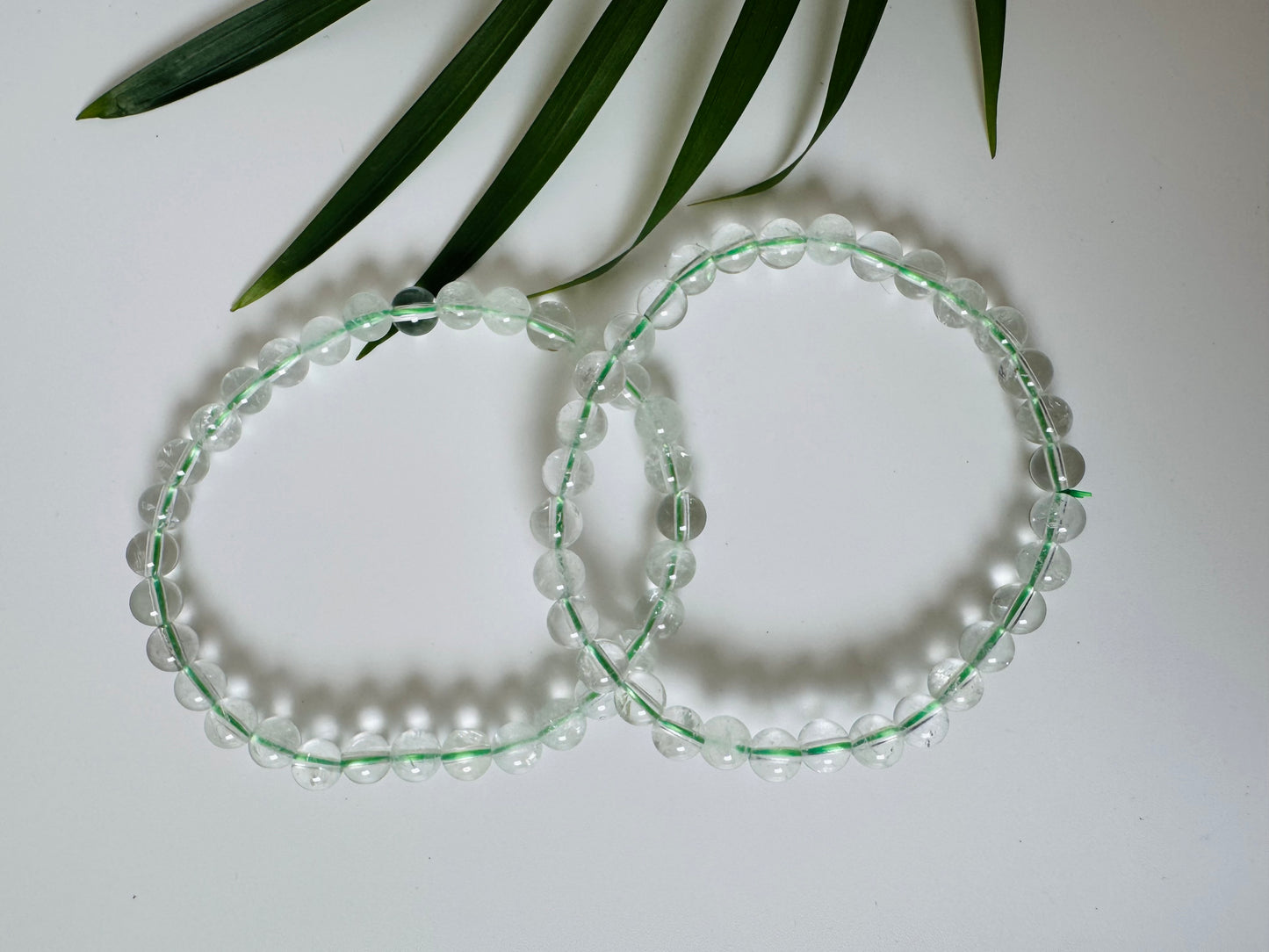 Prasiolite Stretch Bracelet 6mm - Moon Room Shop and Wellness