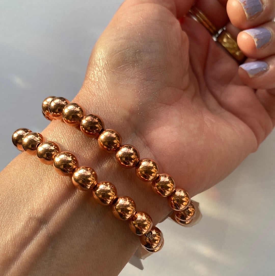 Copper Bracelet 8mm - Moon Room Shop and Wellness