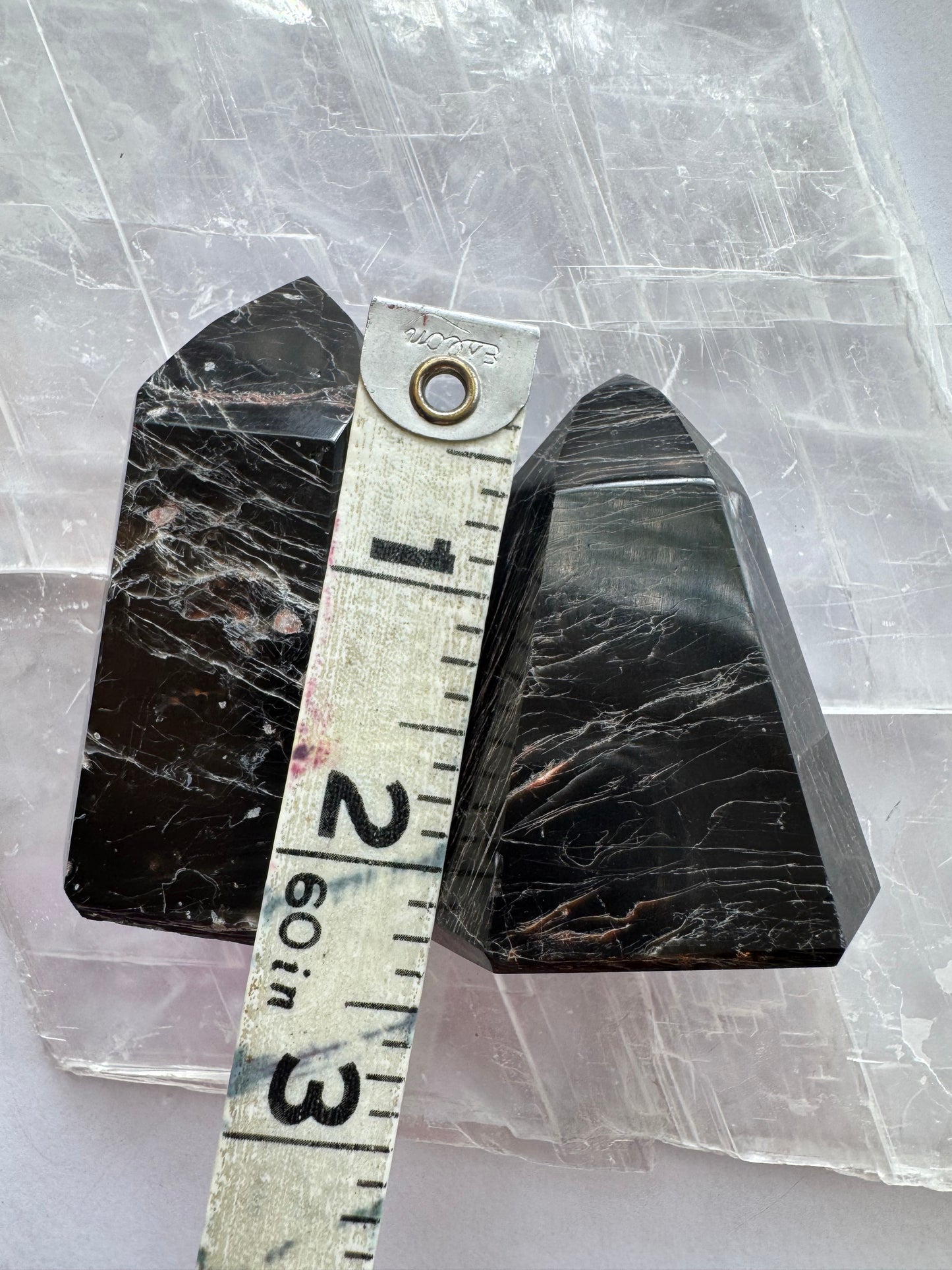 Black Tourmaline w Iron Mini Tower 70-80 g - Moon Room Shop and Wellness