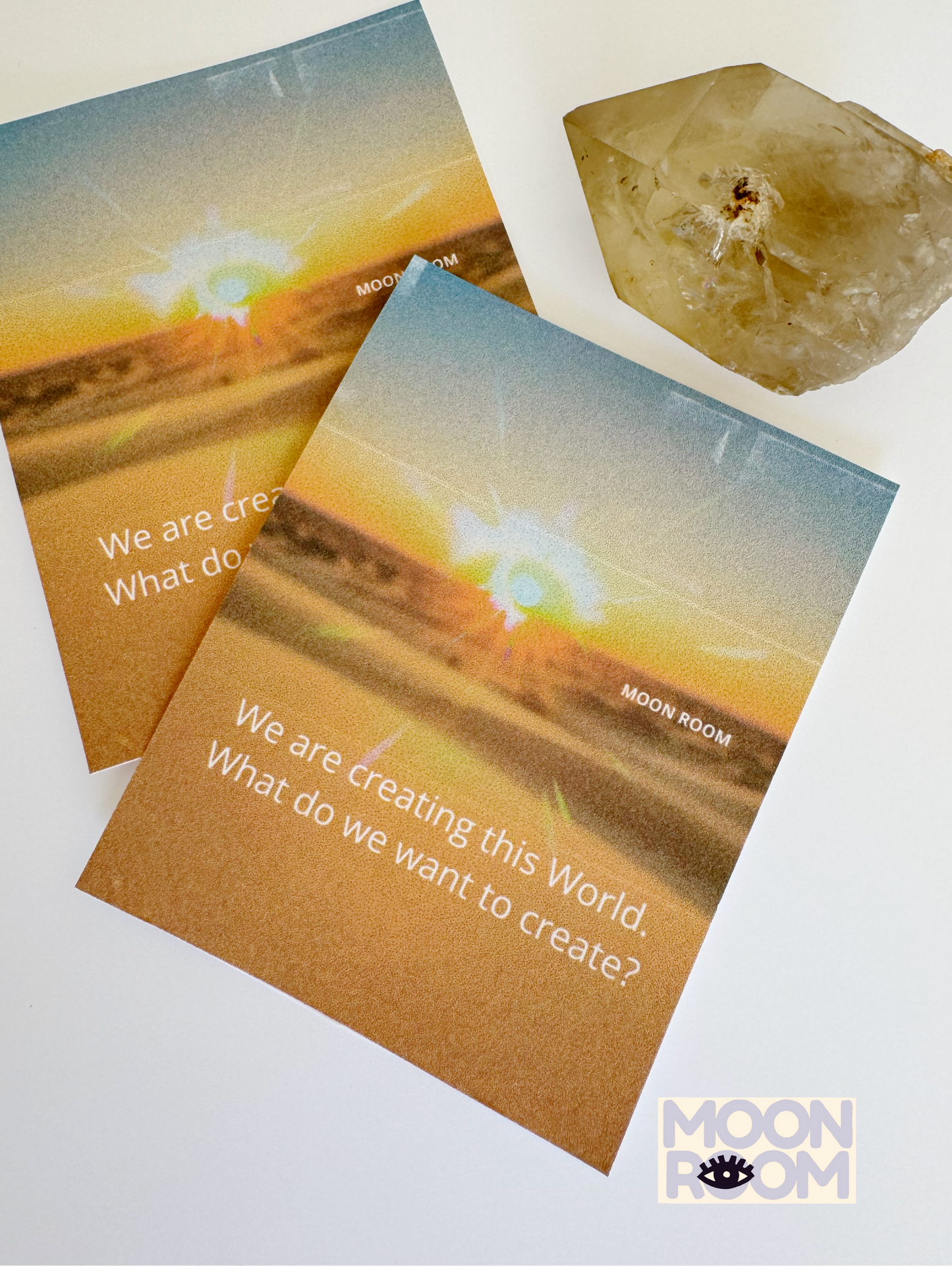 We Are Creating This World - Consciousness Card 2x2 inch - Moon Room Shop and Wellness