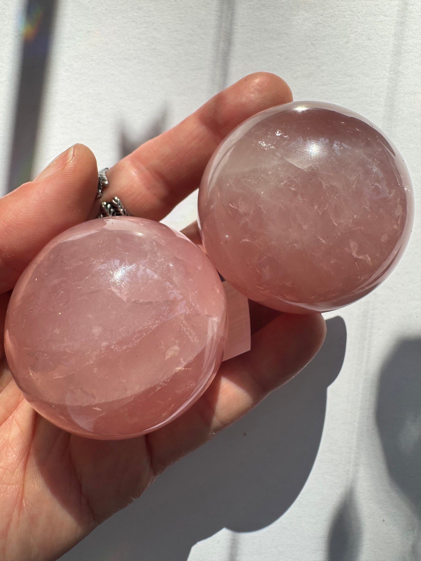 Rose Quartz Sphere 141 g Brazil Beauty! - Moon Room Shop and Wellness