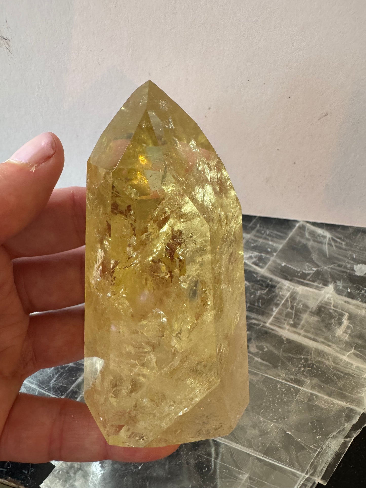 Lemon Quartz Tower 212 g Brazil Gorgeous - Moon Room Shop and Wellness