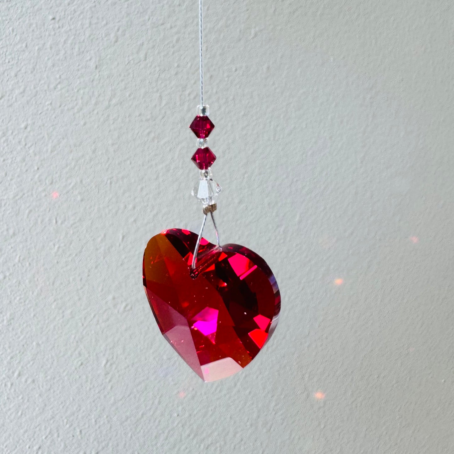 Magical Laurainbo "Heart" Crystal / Prism 28mm - Moon Room Shop and Wellness