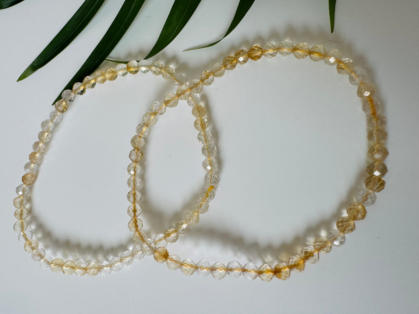 Citrine Faceted Stretch Bracelet 4mm - Moon Room Shop and Wellness