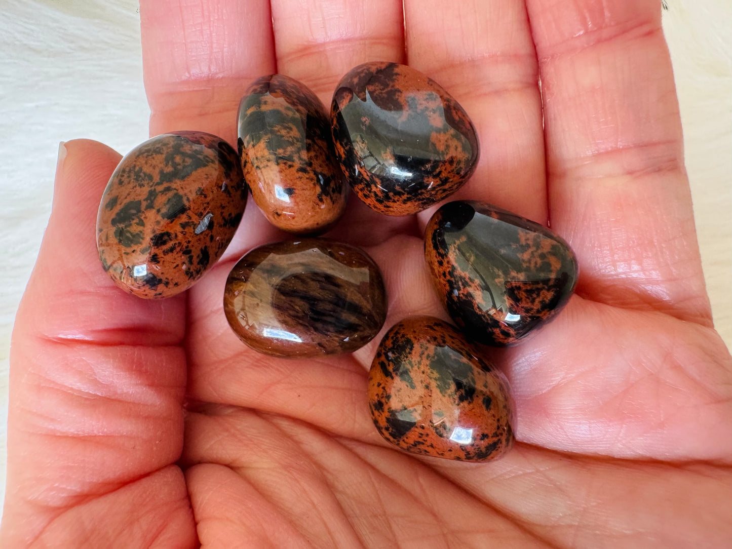 Mahogany Obsidian Tumbled - Moon Room Shop and Wellness