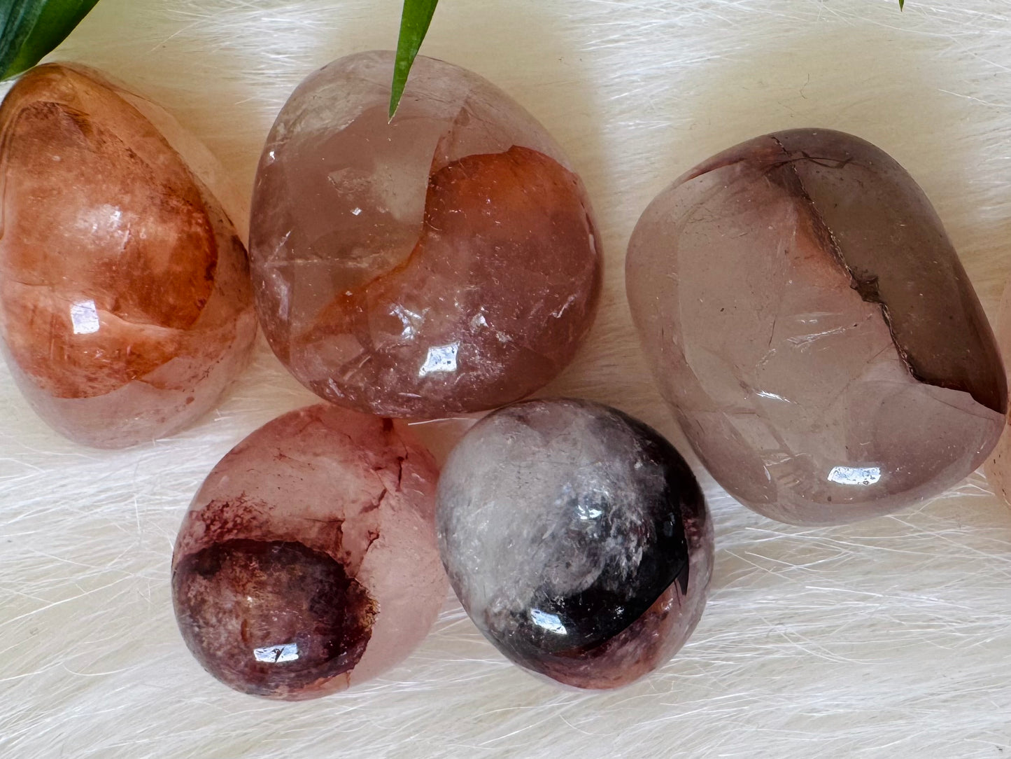 Hematoid Fire Quartz Tumbled - Moon Room Shop and Wellness