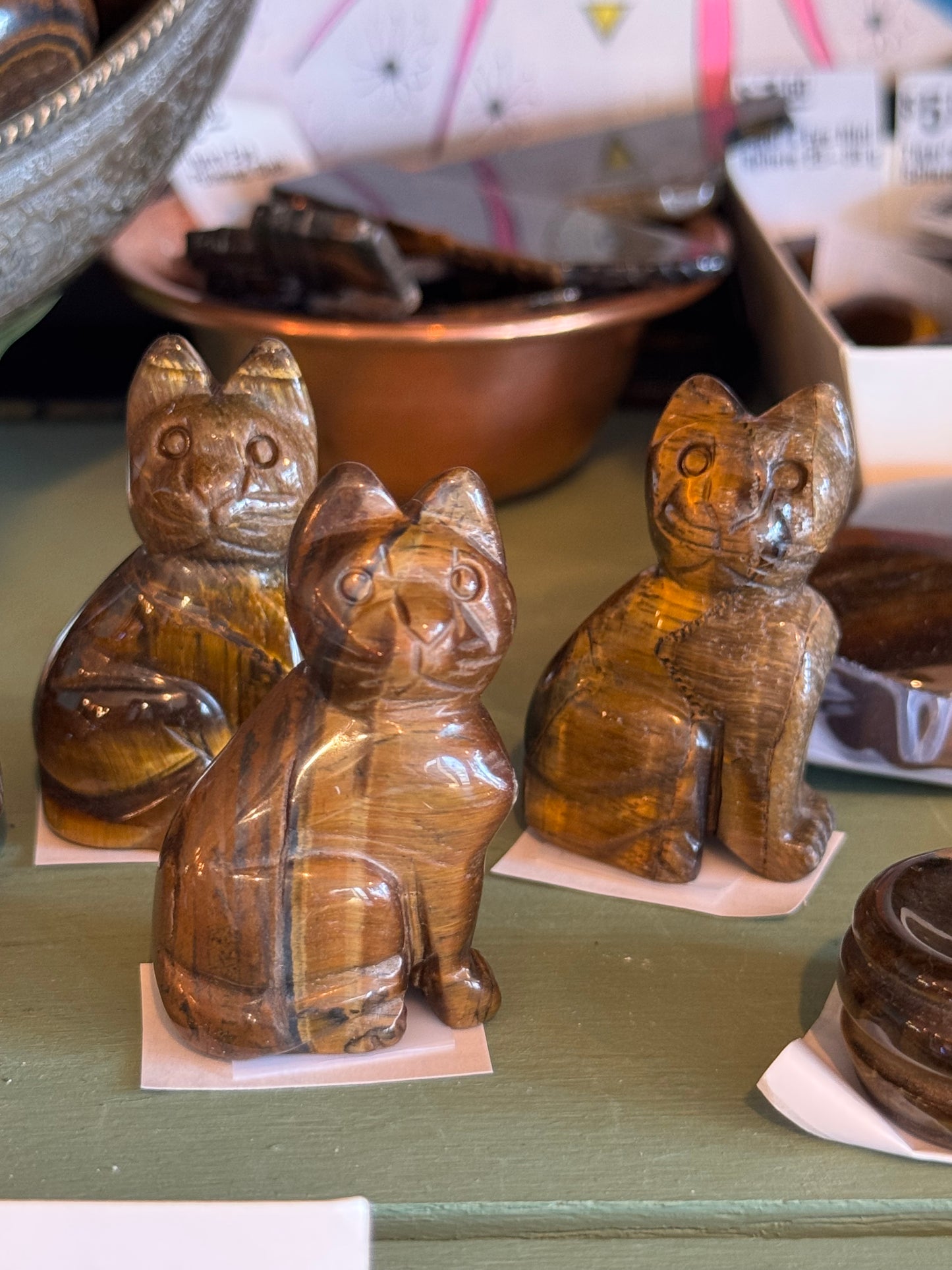 Tiger's Eye Cat 2x1" - Moon Room Shop and Wellness