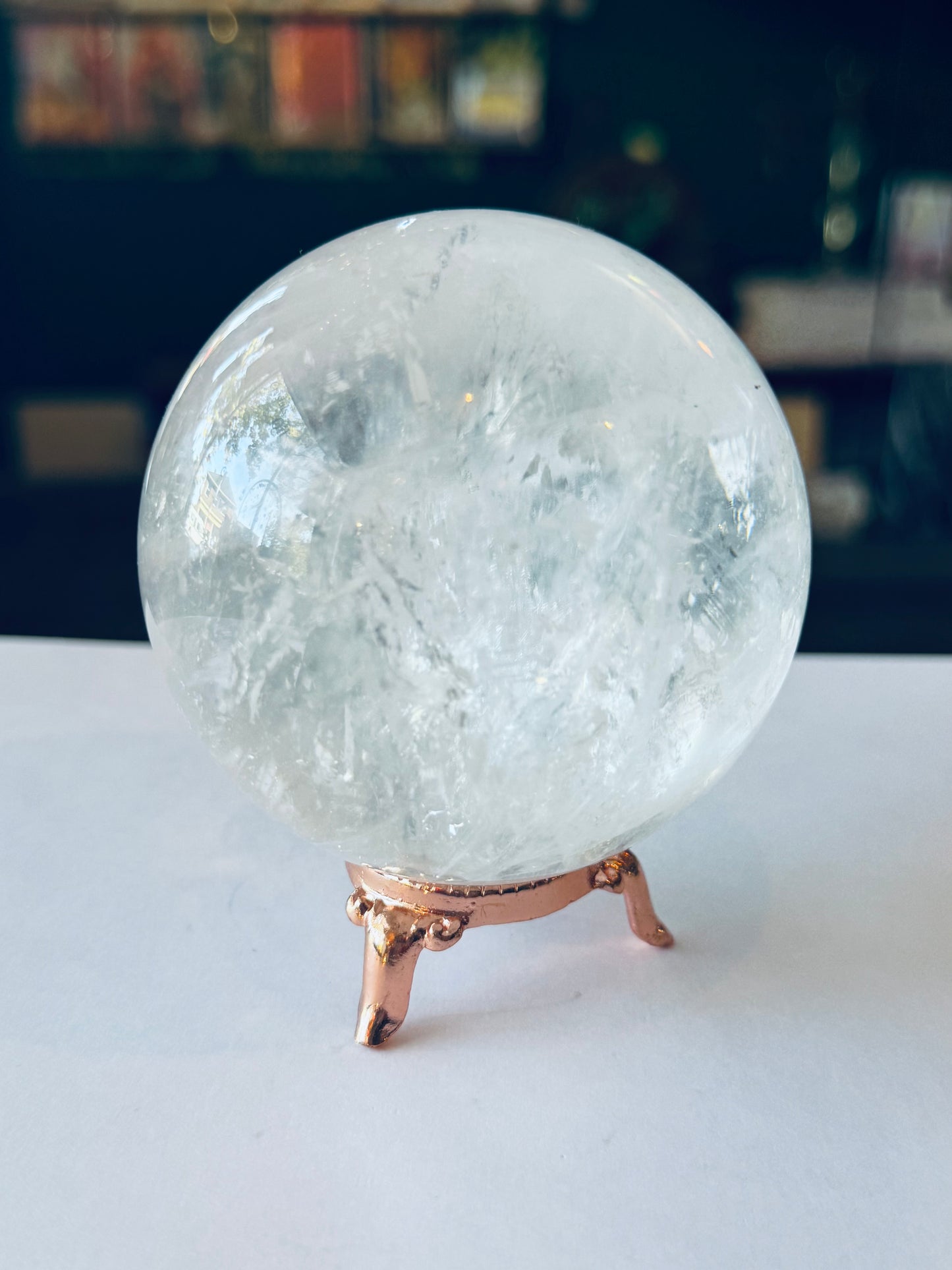Clear Quartz Sphere 1.28 lb