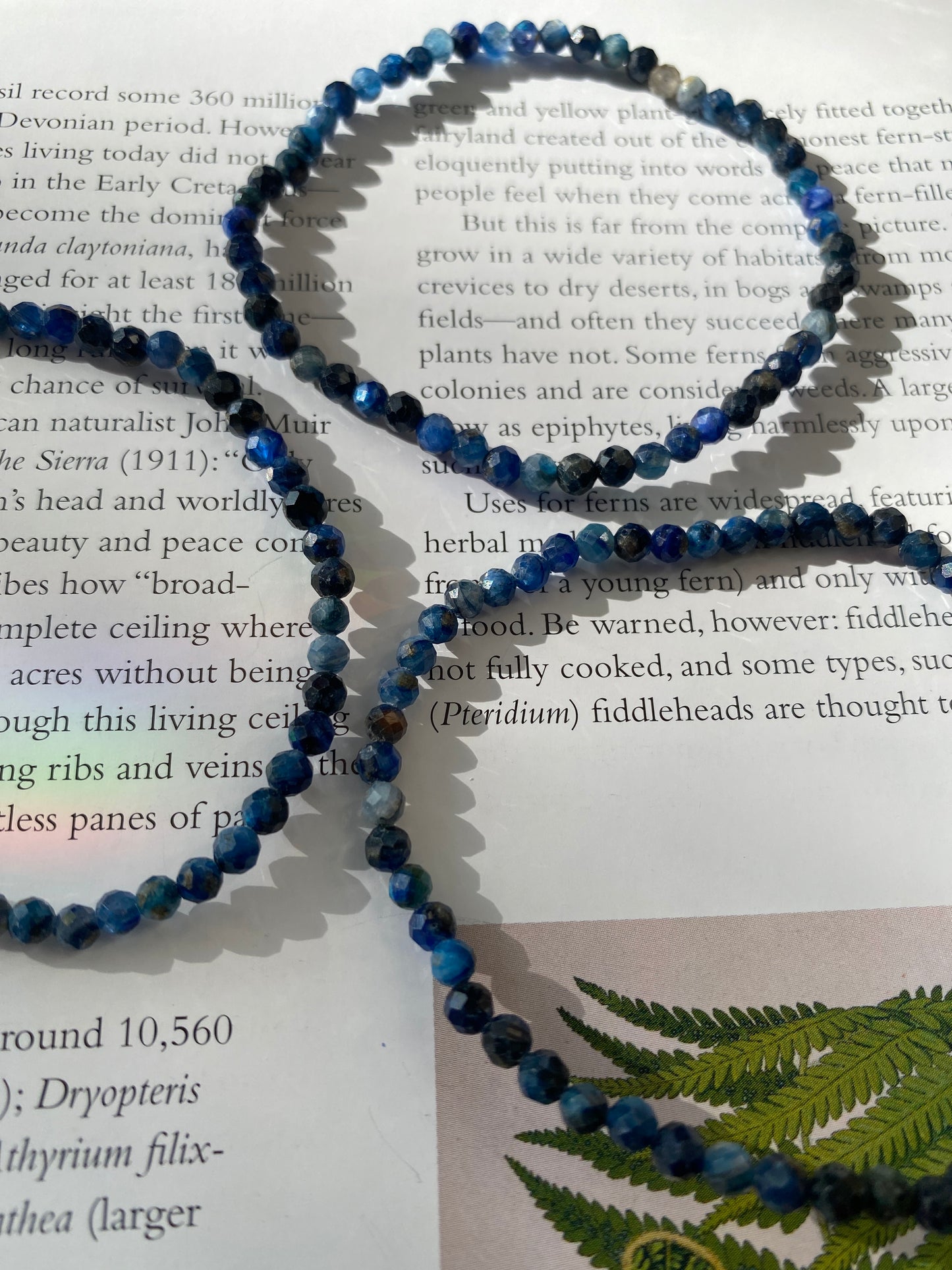 Blue Kyanite Faceted Bracelet 4mm - Moon Room Shop and Wellness