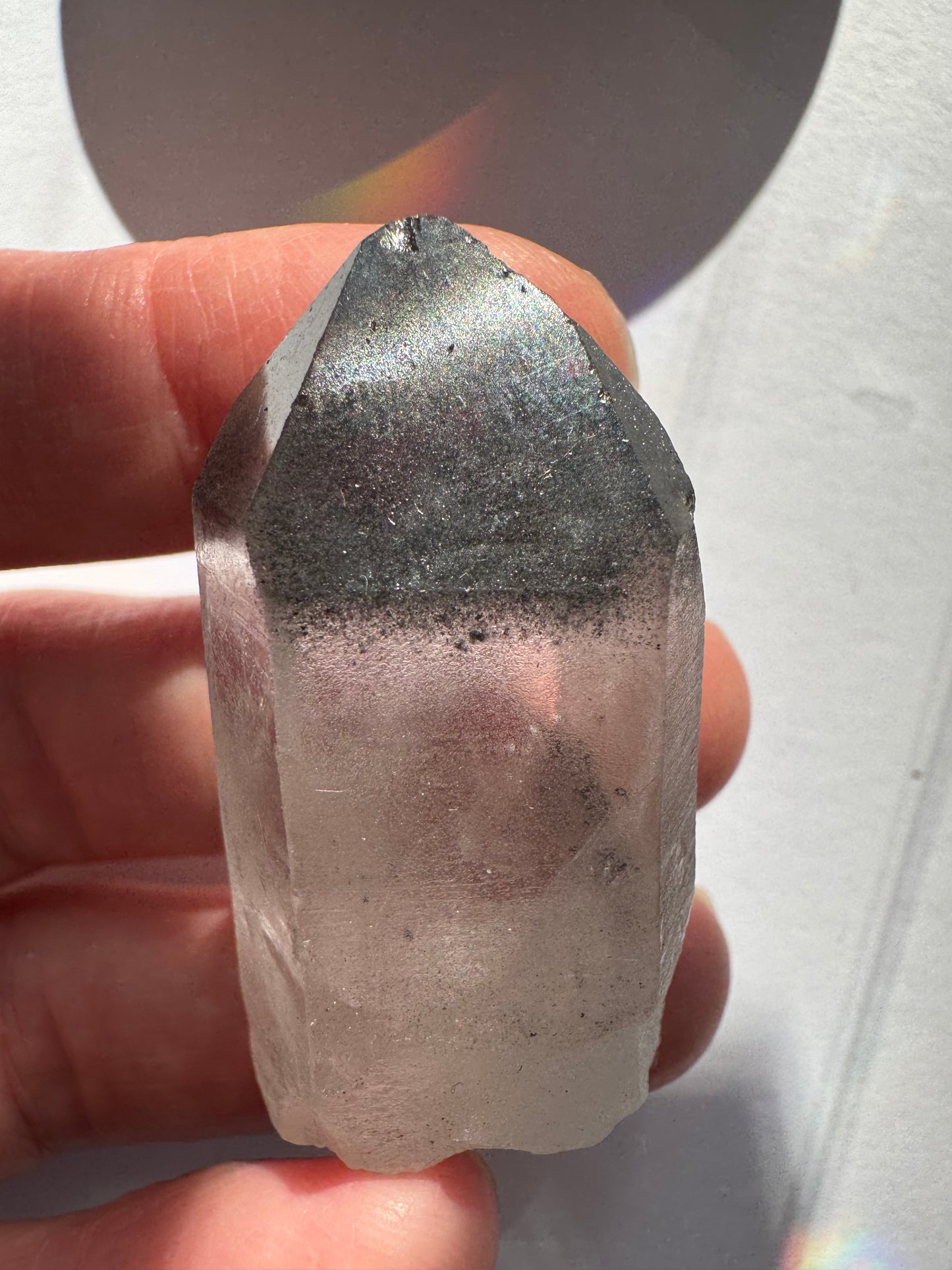 Black Phantom Quartz Point 22 g Brazil - Moon Room Shop and Wellness