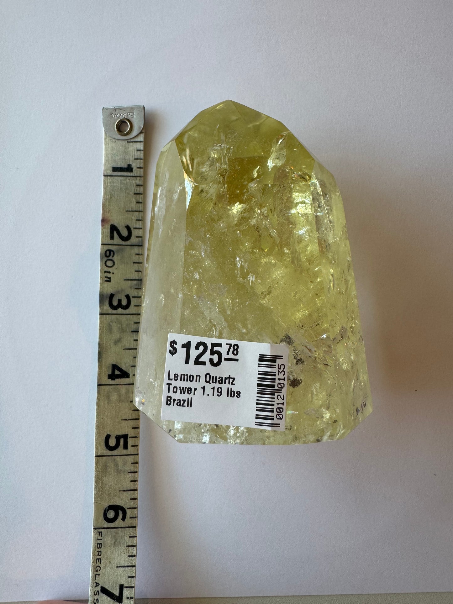 Lemon Quartz Tower 1.19 lbs Brazil