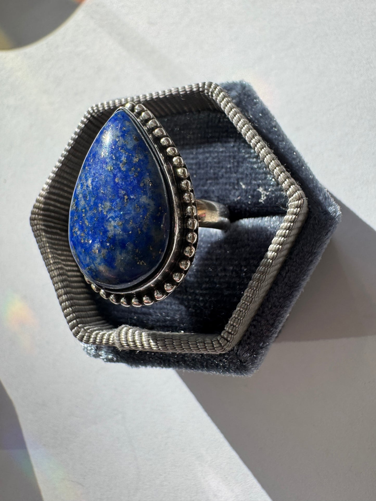 Lapis Sterling Silver Ring Size 7 - Moon Room Shop and Wellness