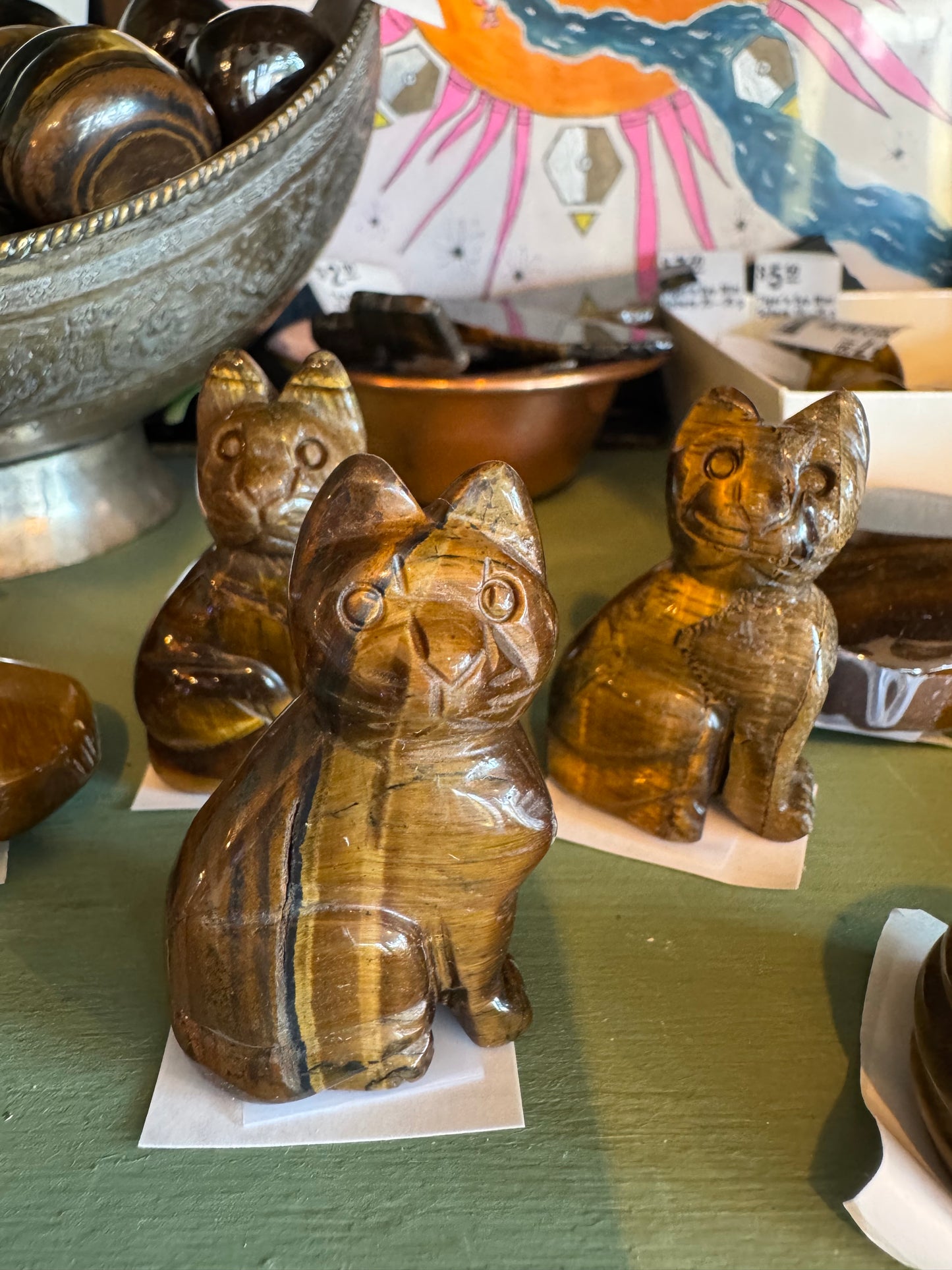 Tiger's Eye Cat 2x1" - Moon Room Shop and Wellness