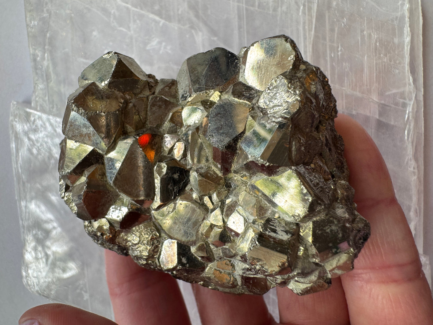 High Grade Peruvian Pyrite Cluster 227 g -Peru - Moon Room Shop and Wellness