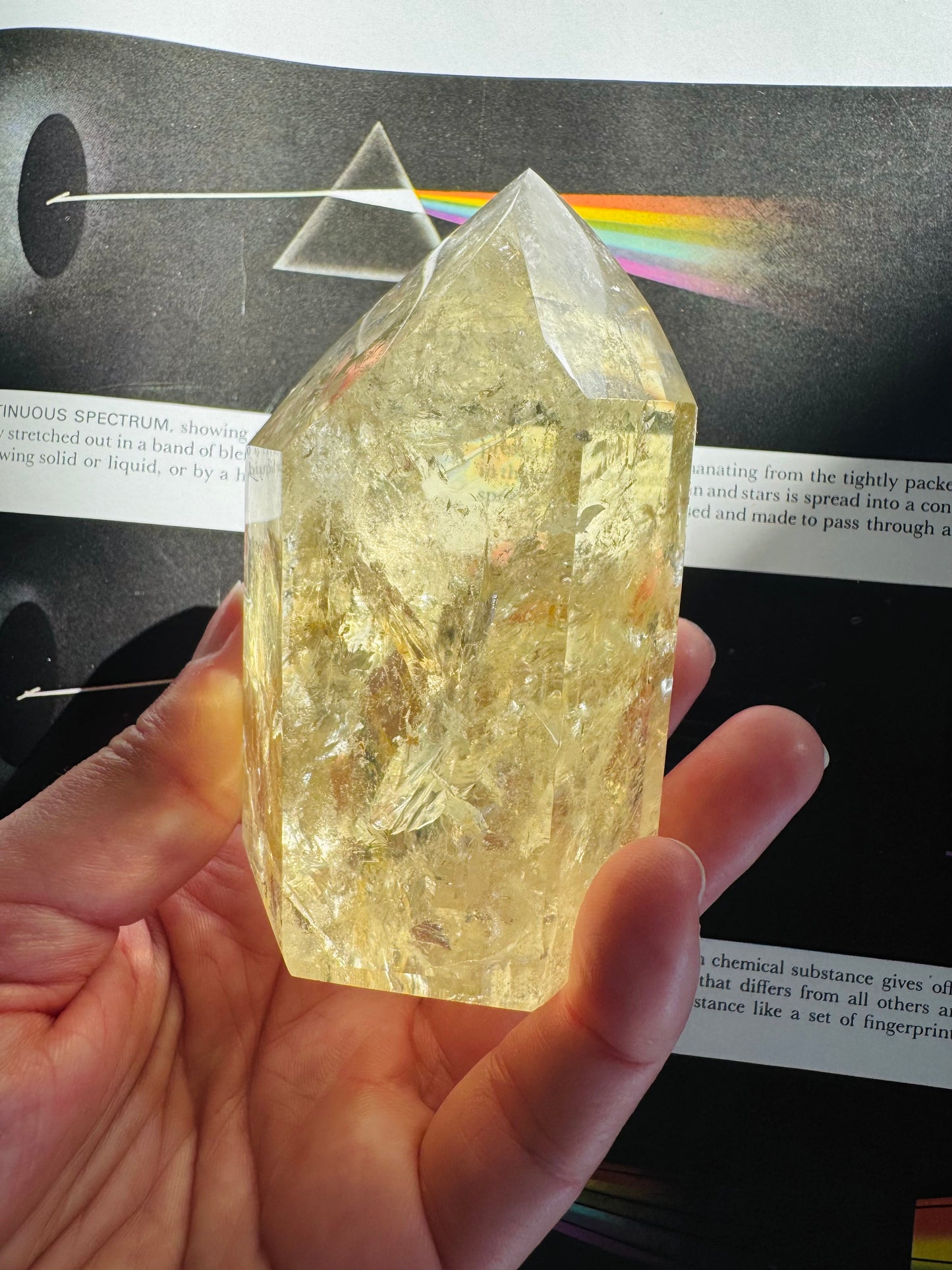Lemon Quartz Tower 326 g Brazil Gorgeous - Moon Room Shop and Wellness