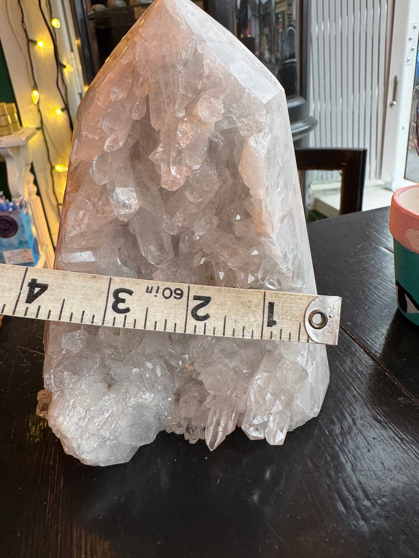 Clear Quartz Cluster Standing Point 2.54 lb Beautiful Brazil - Moon Room Shop and Wellness