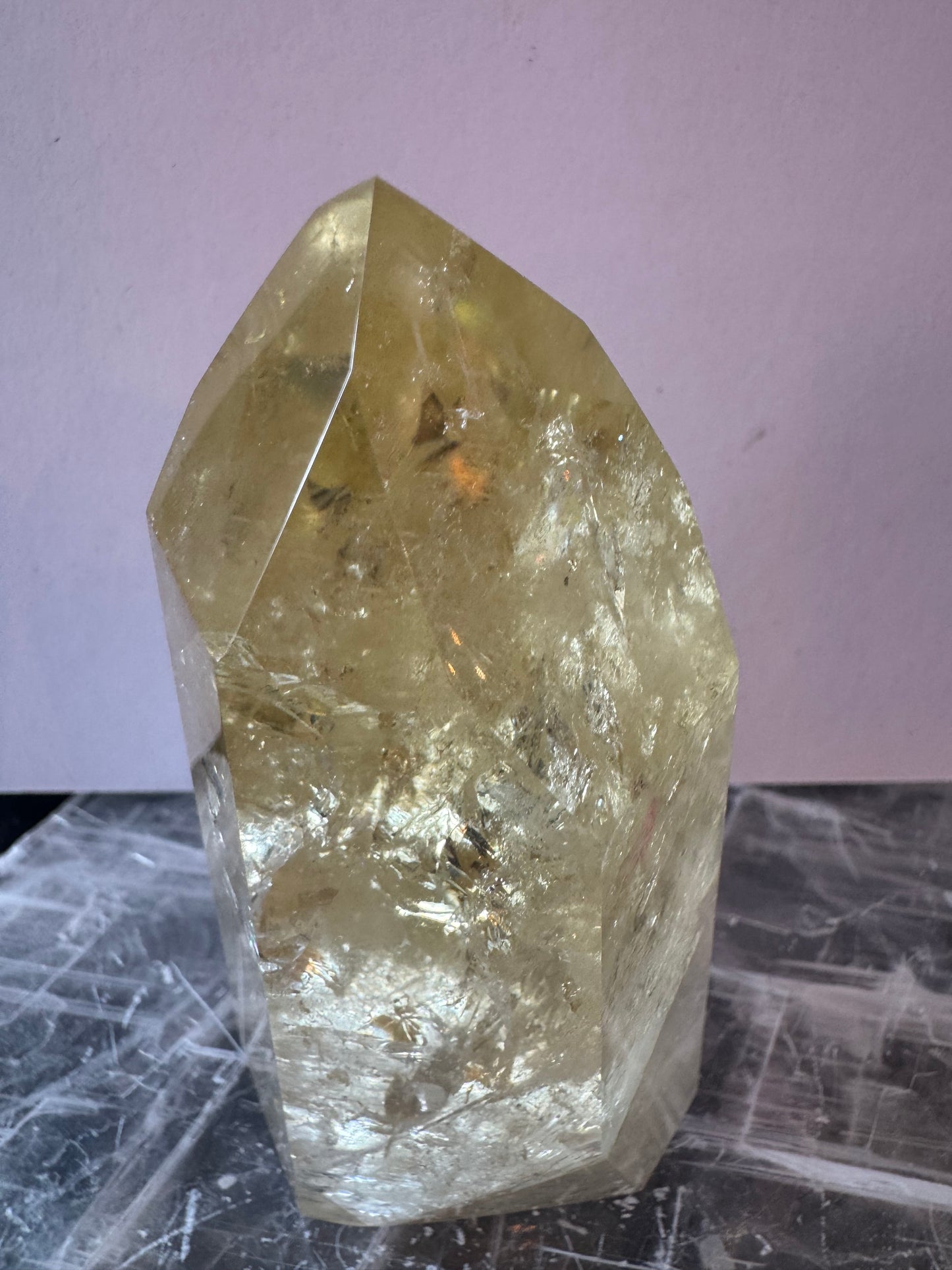 Lemon Quartz Tower 212 g Brazil Gorgeous - Moon Room Shop and Wellness