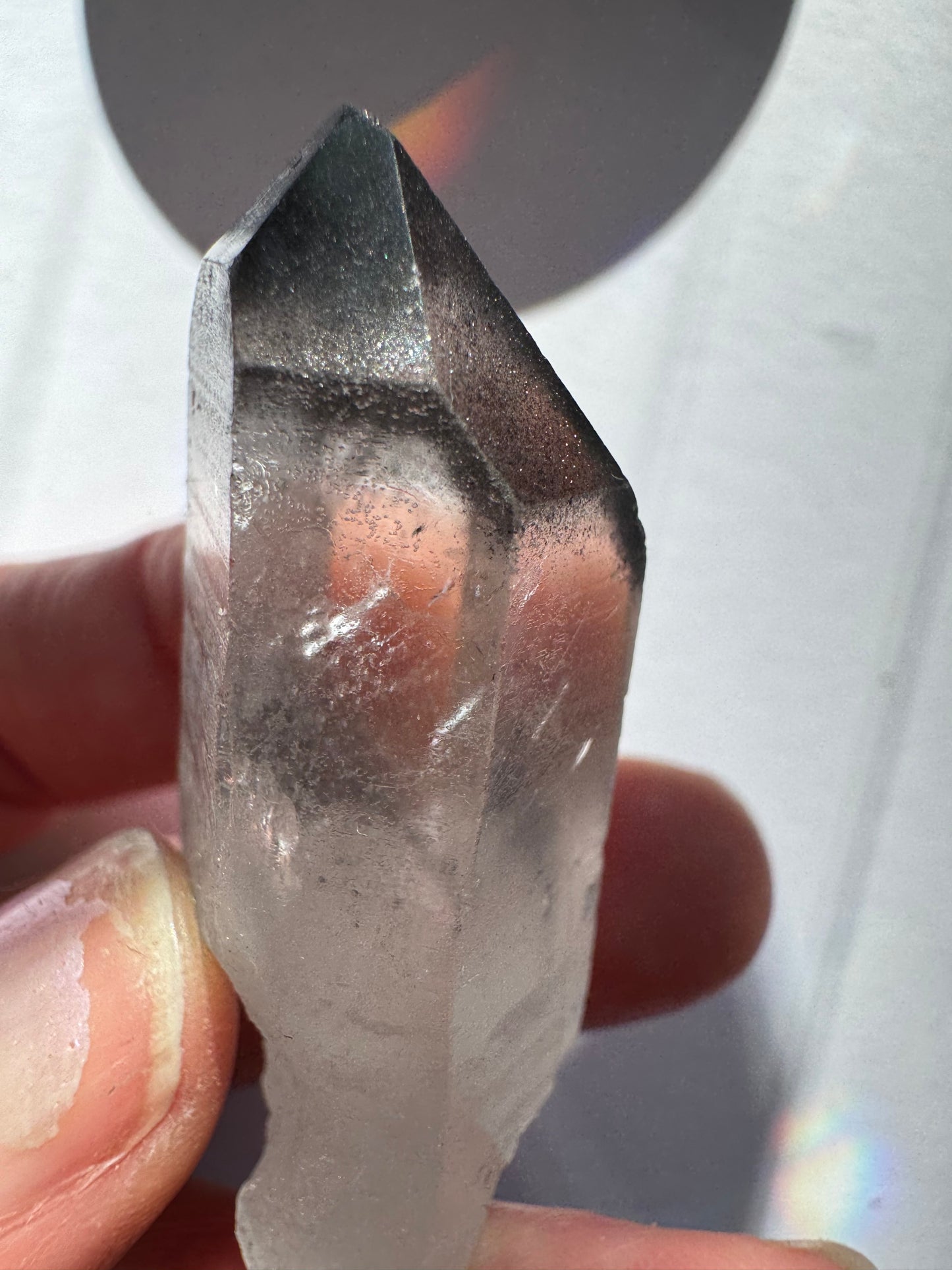 Black Phantom Quartz Point 22 g Brazil - Moon Room Shop and Wellness