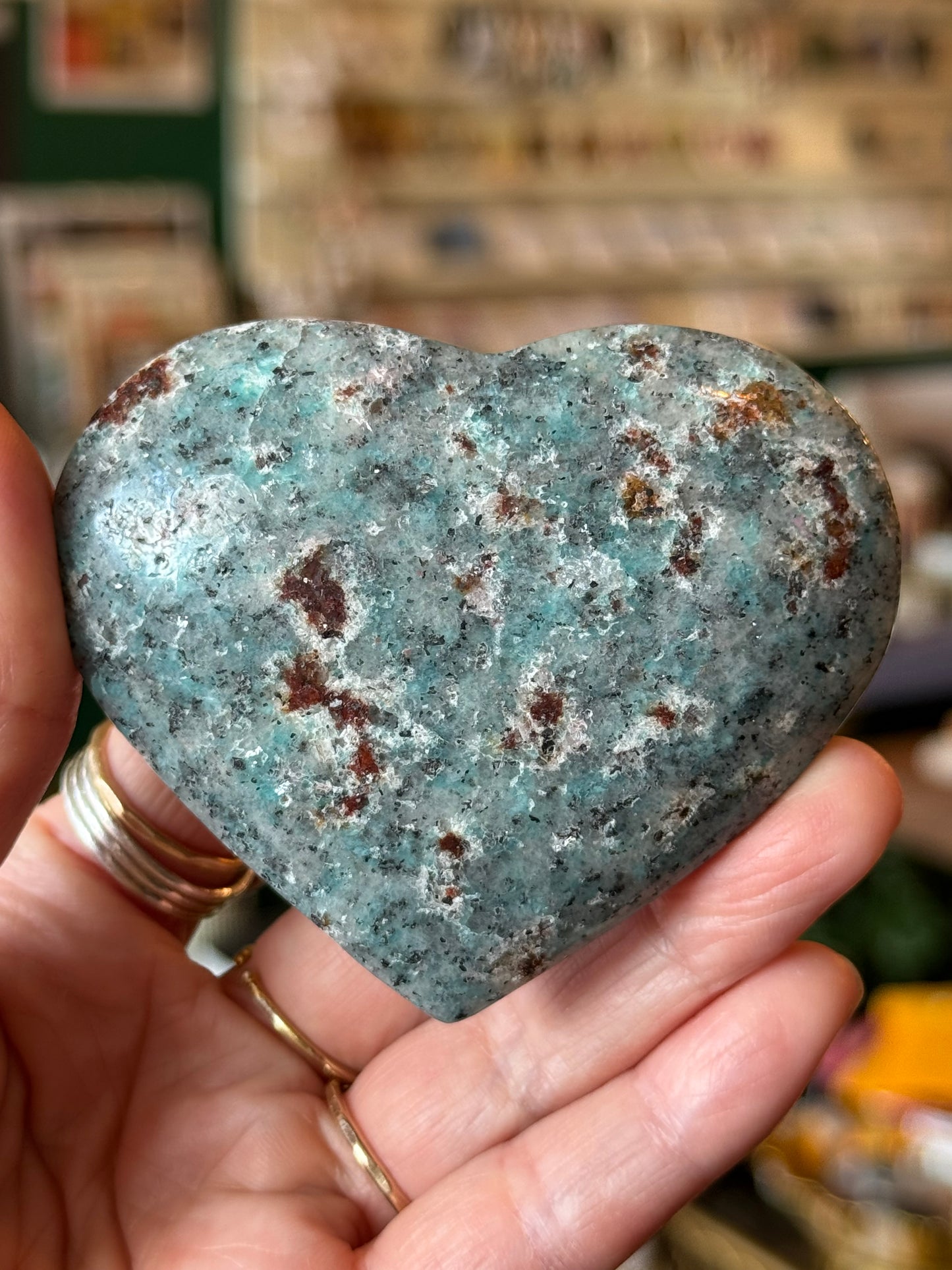 Amazonite Heart 126 g Brazil Pretties