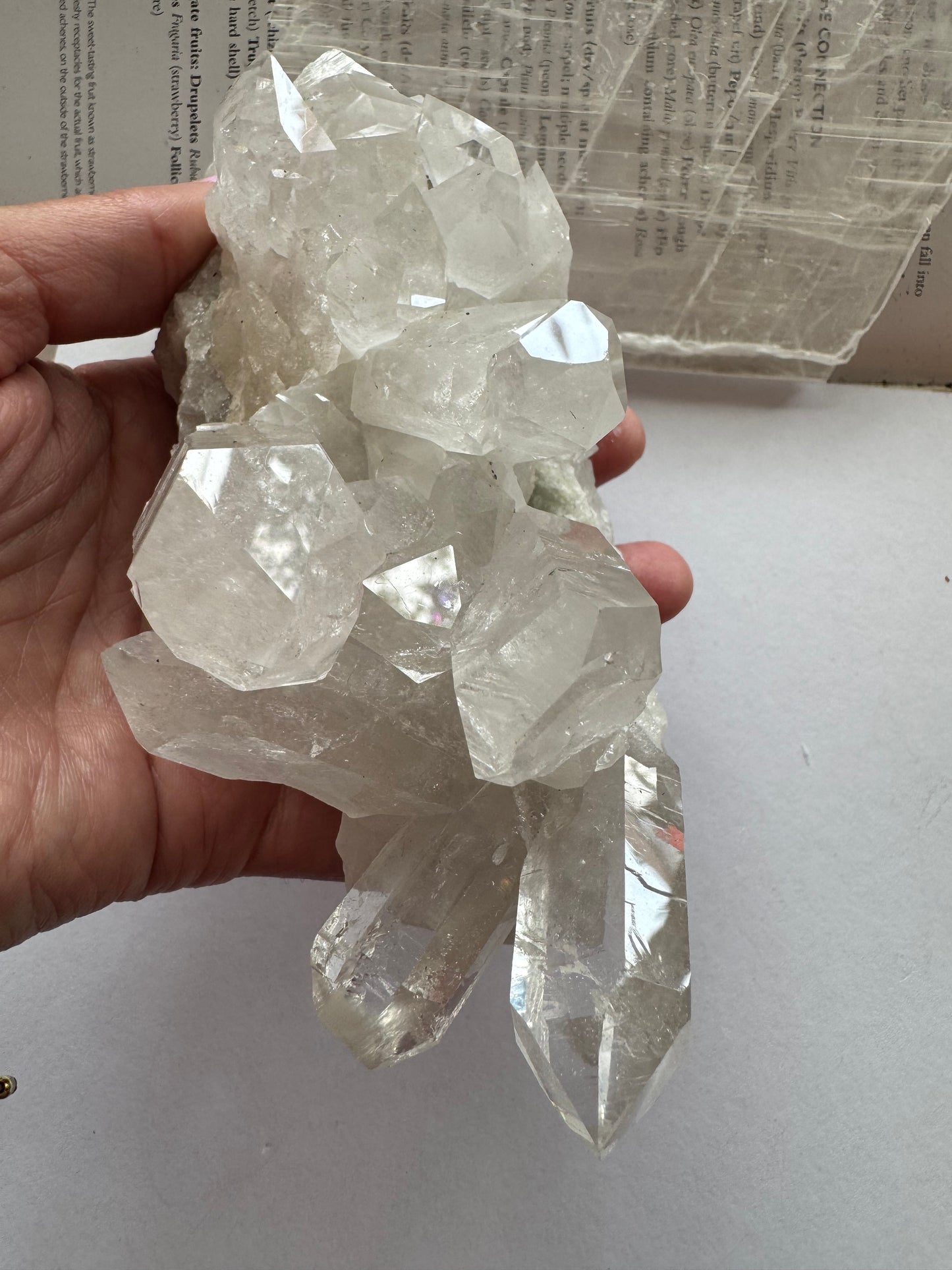 Clear Quartz Cluster 1.29 lb Brazil Beauty! - Moon Room Shop and Wellness